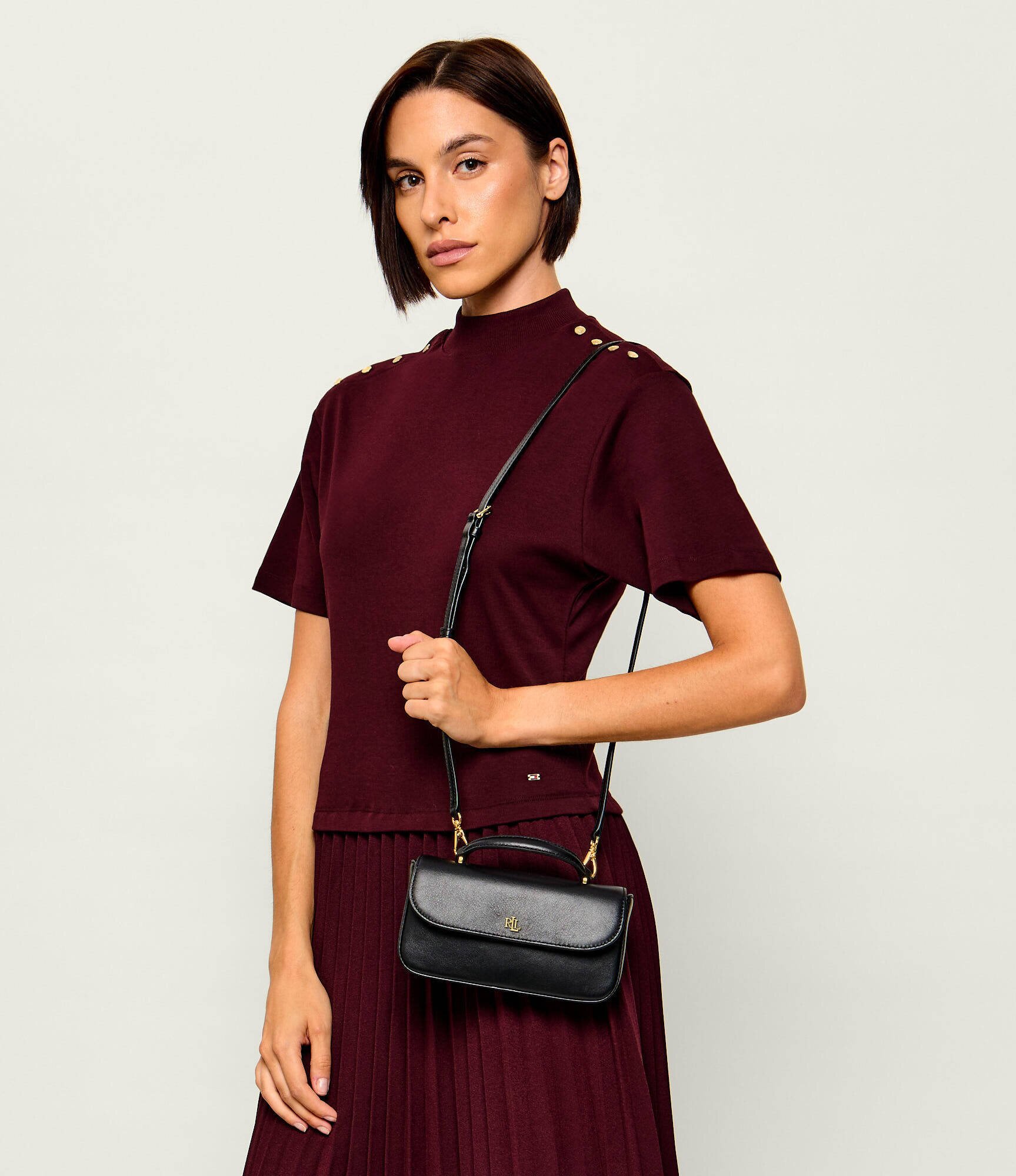 Lauren Ralph Lauren De piele geantă pe umăr Marcy