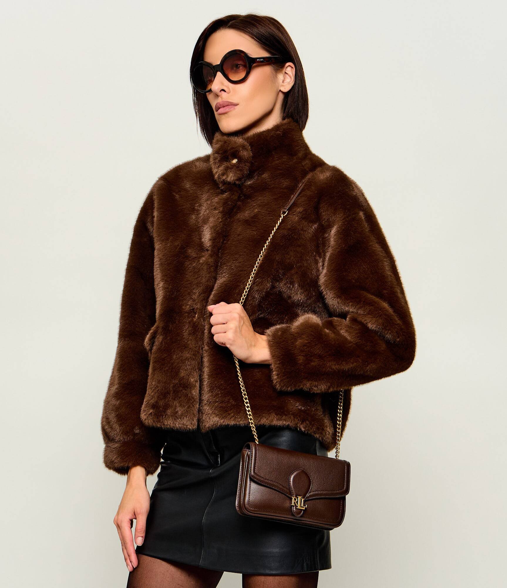 Lauren Ralph Lauren De piele geantă poștaș Bradley