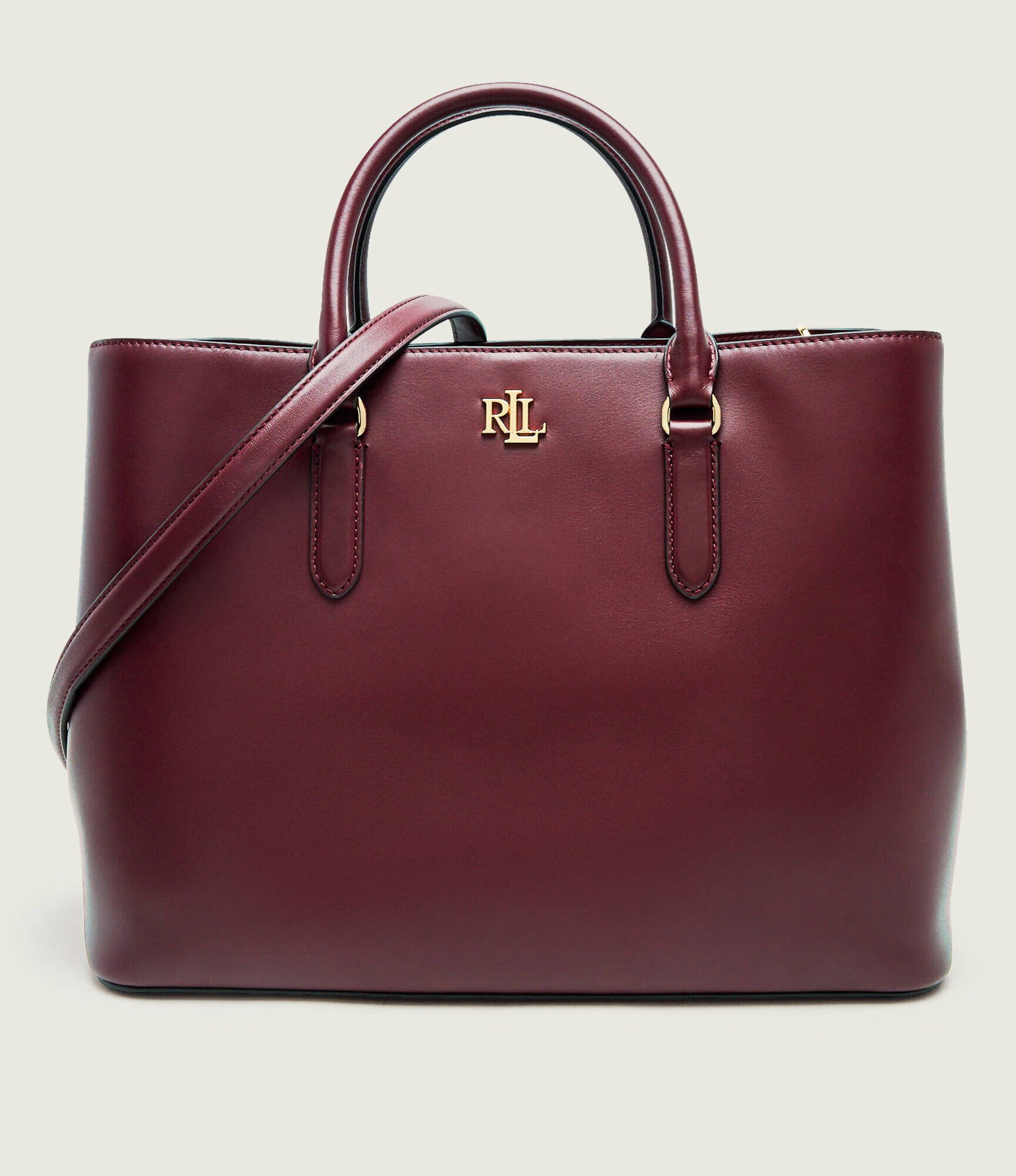 Lauren Ralph Lauren De piele geantă shopper Marcy