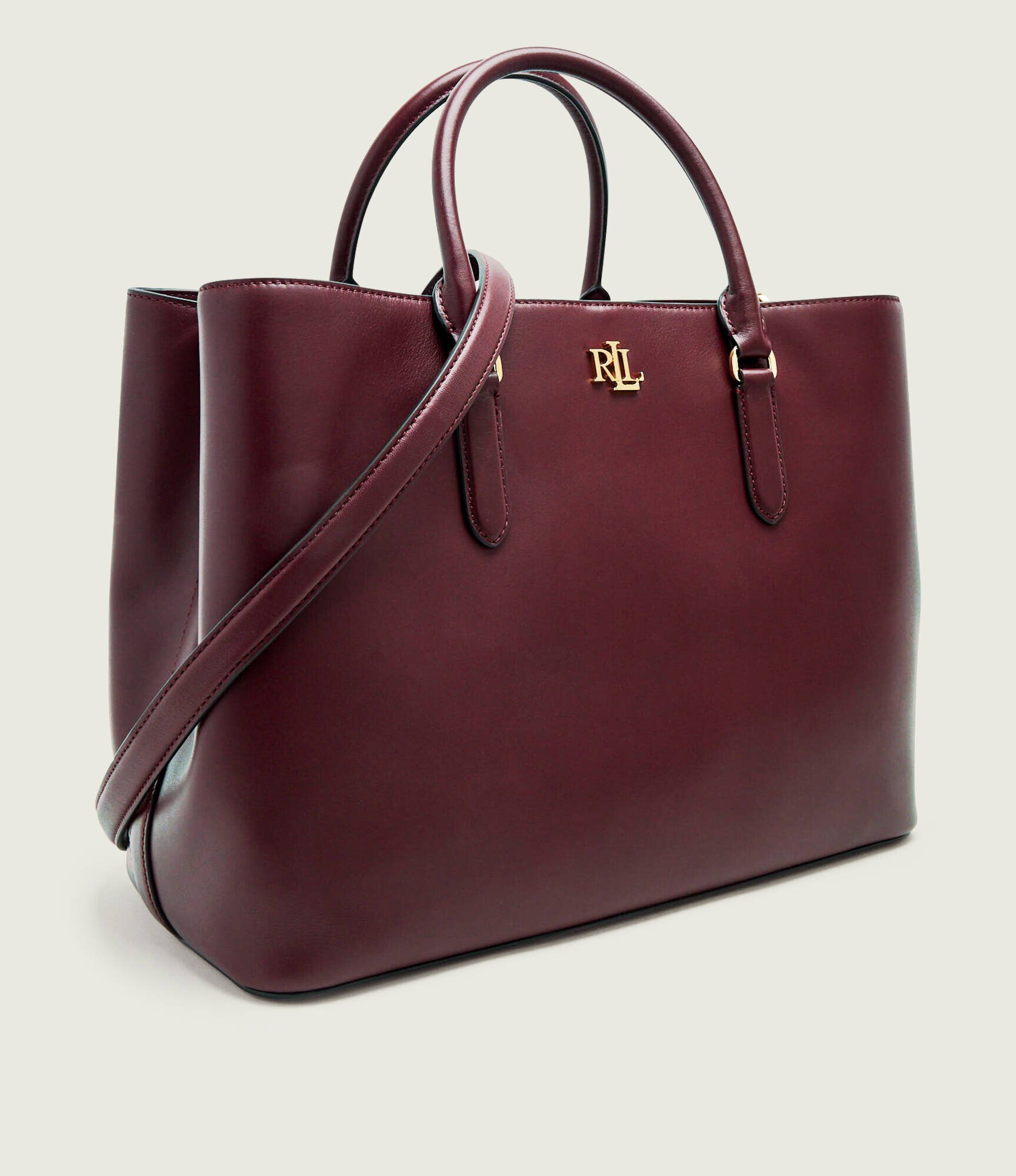 Lauren Ralph Lauren De piele geantă shopper Marcy