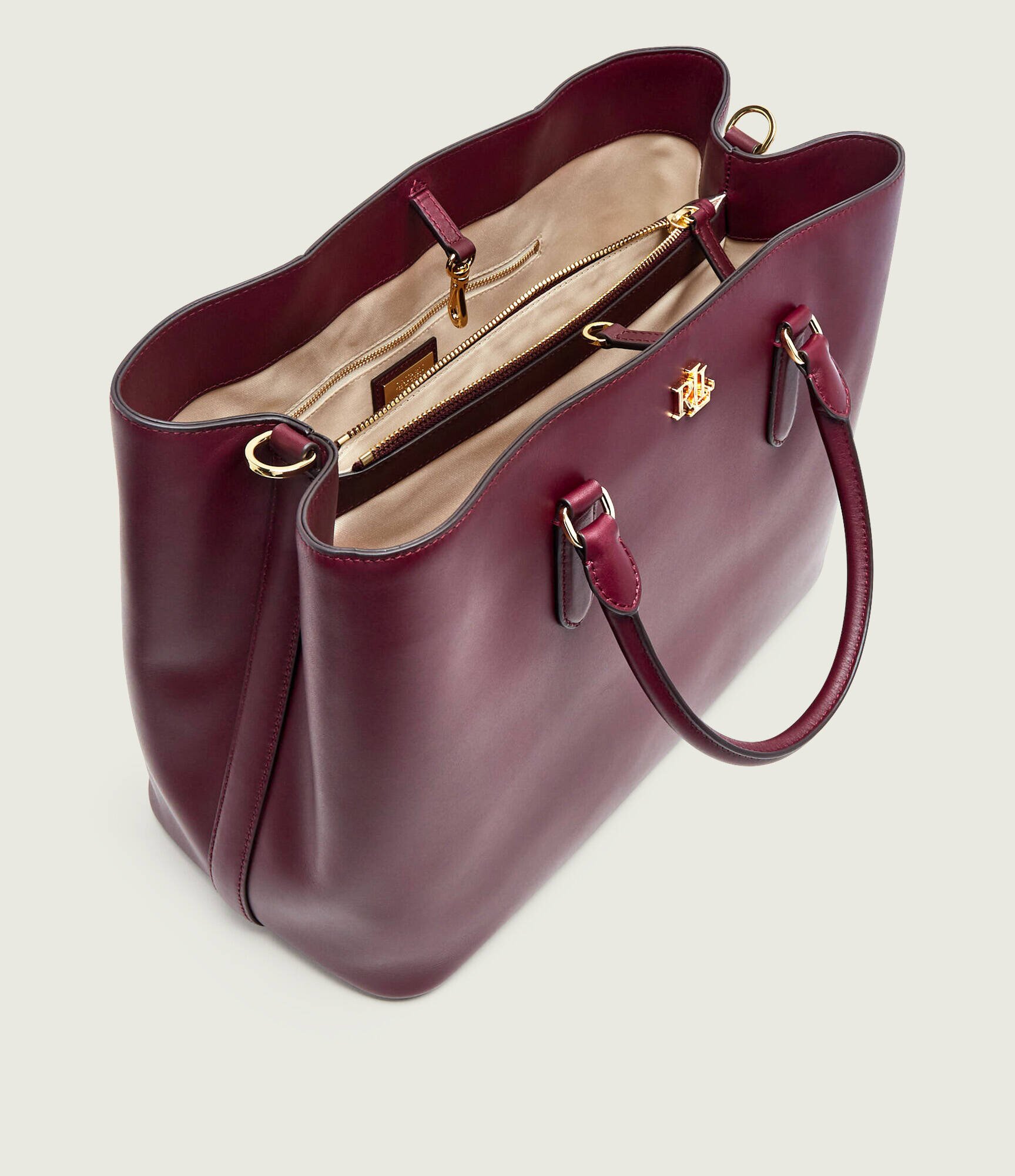 Lauren Ralph Lauren De piele geantă shopper Marcy