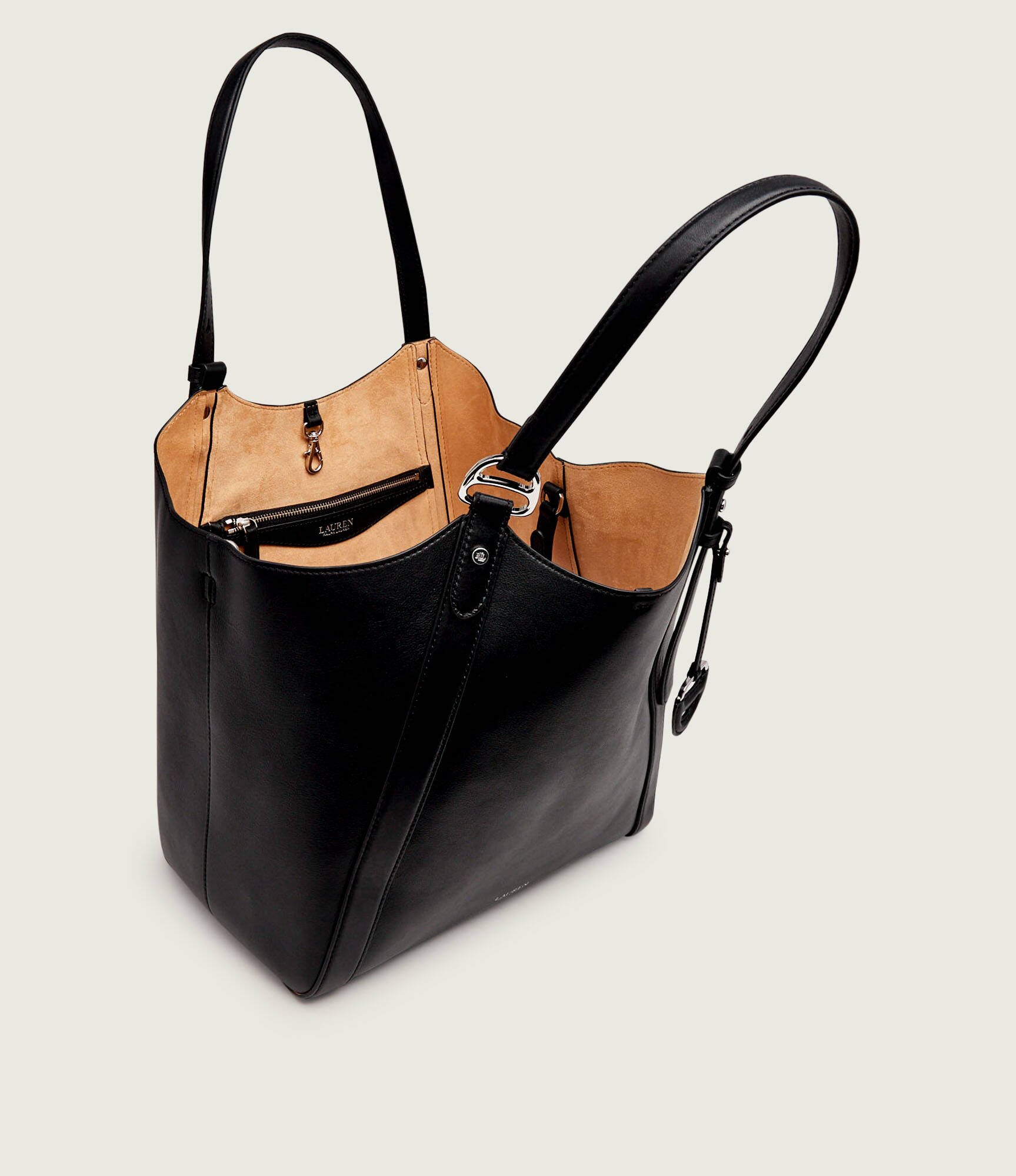 Lauren Ralph Lauren De piele geantă shopper Tasha