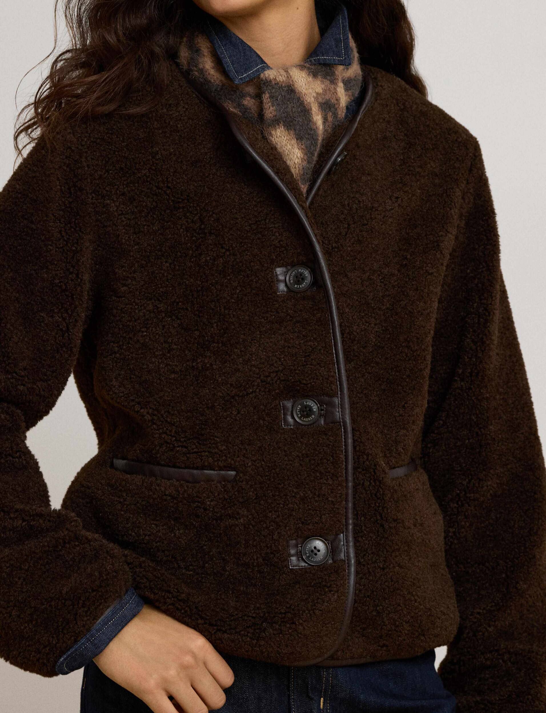 Lauren Ralph Lauren Din fleece geacă Teddy | regular fit