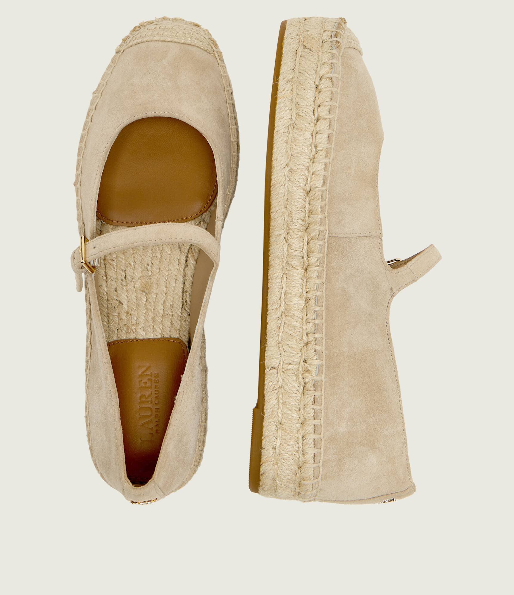 Lauren Ralph Lauren Espadrile LUIZE | piele întoarsă