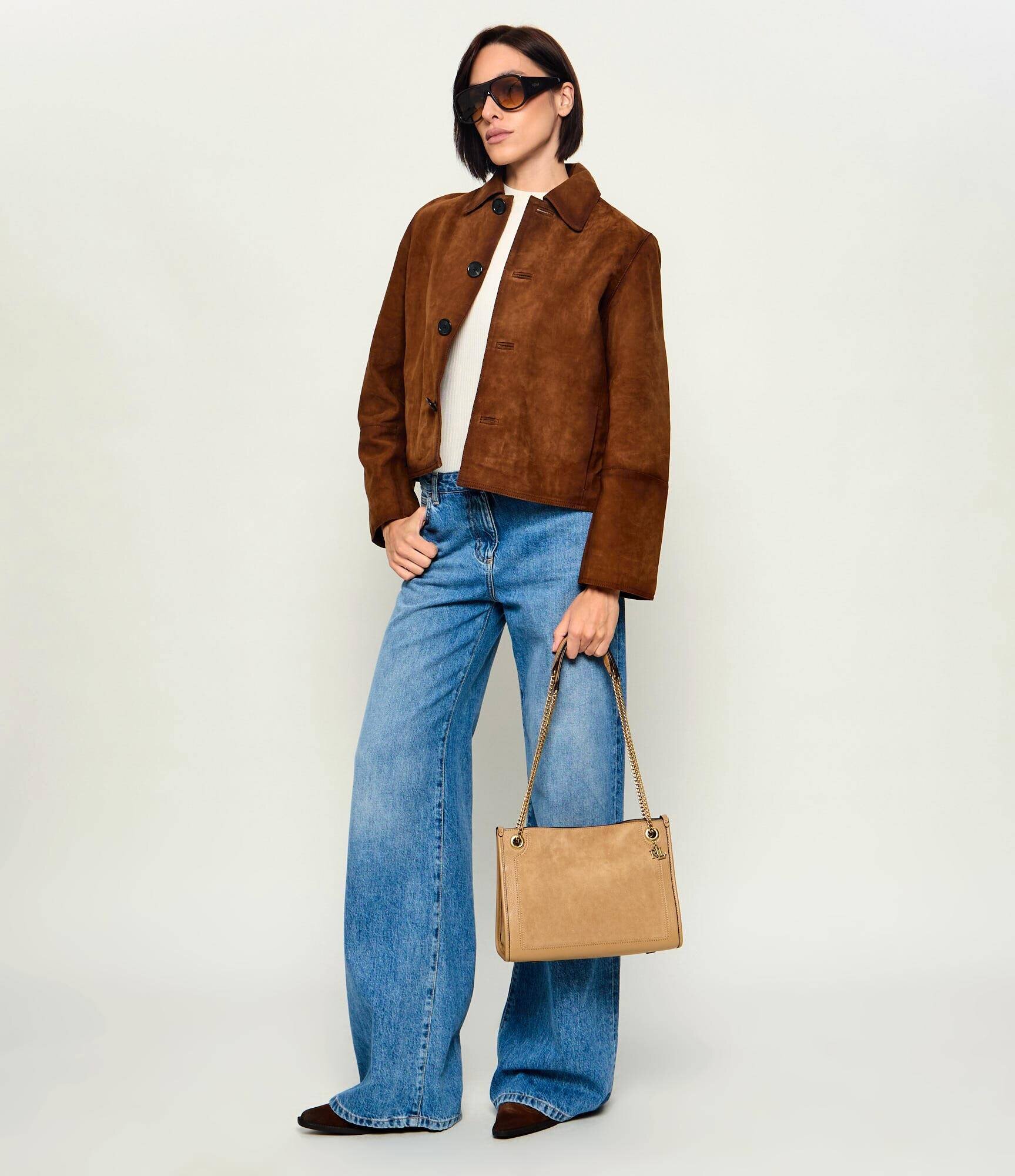 Lauren Ralph Lauren Geantă pe umăr Bradley | piele întoarsă