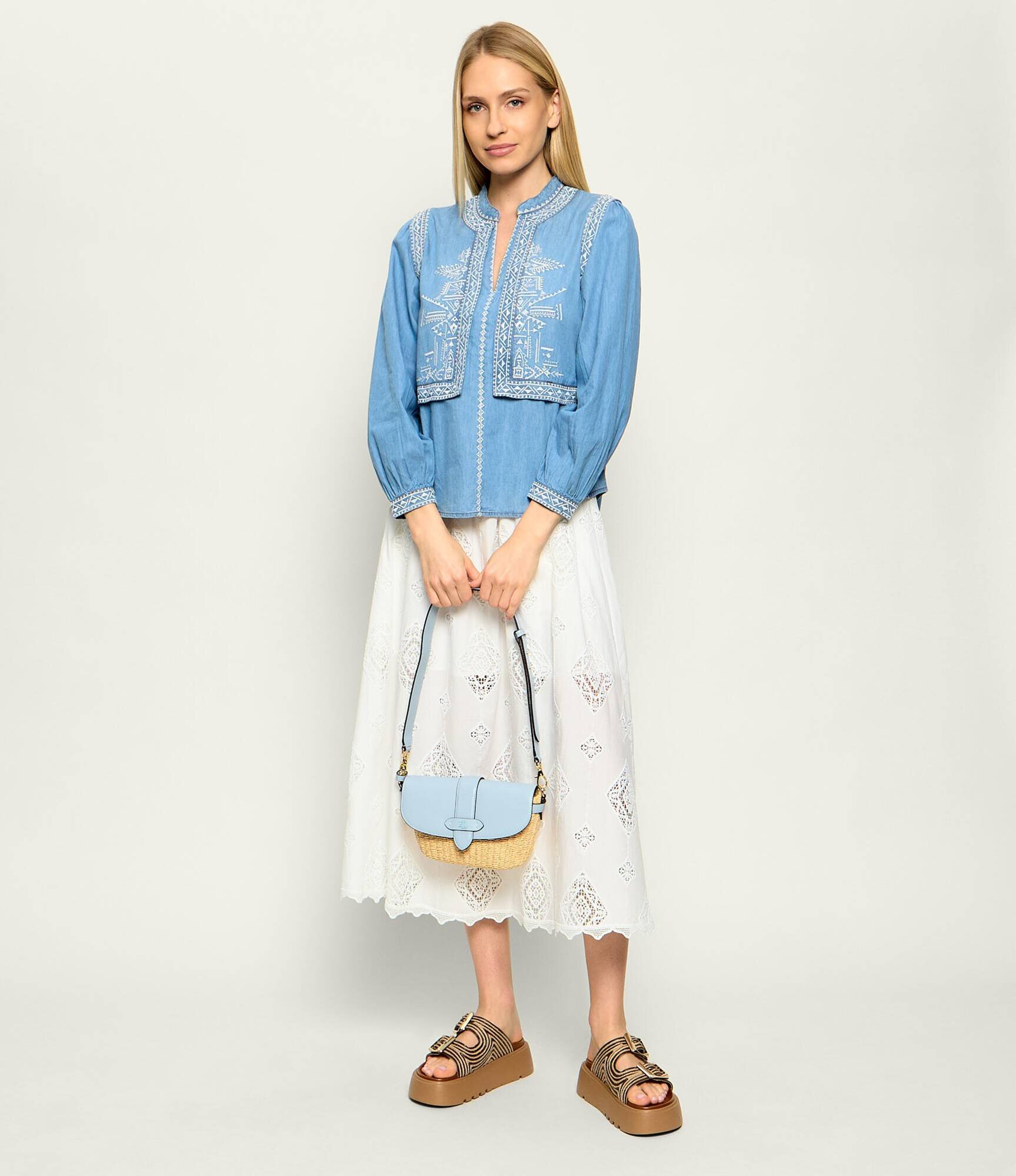 Lauren Ralph Lauren Geantă pe umăr LYNDEN cu adaos de piele