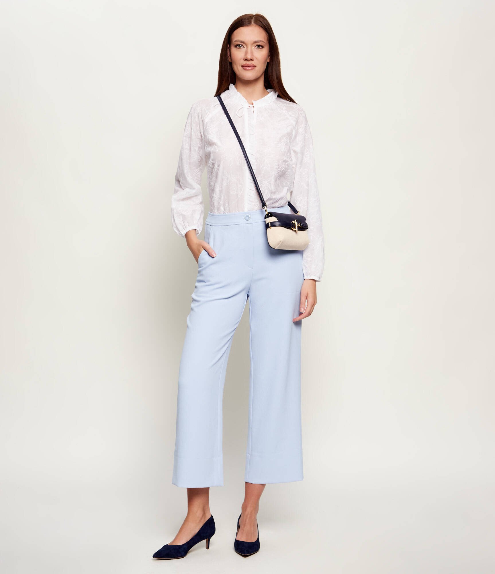 Lauren Ralph Lauren Geantă poștaș Blaike cu adaos de piele