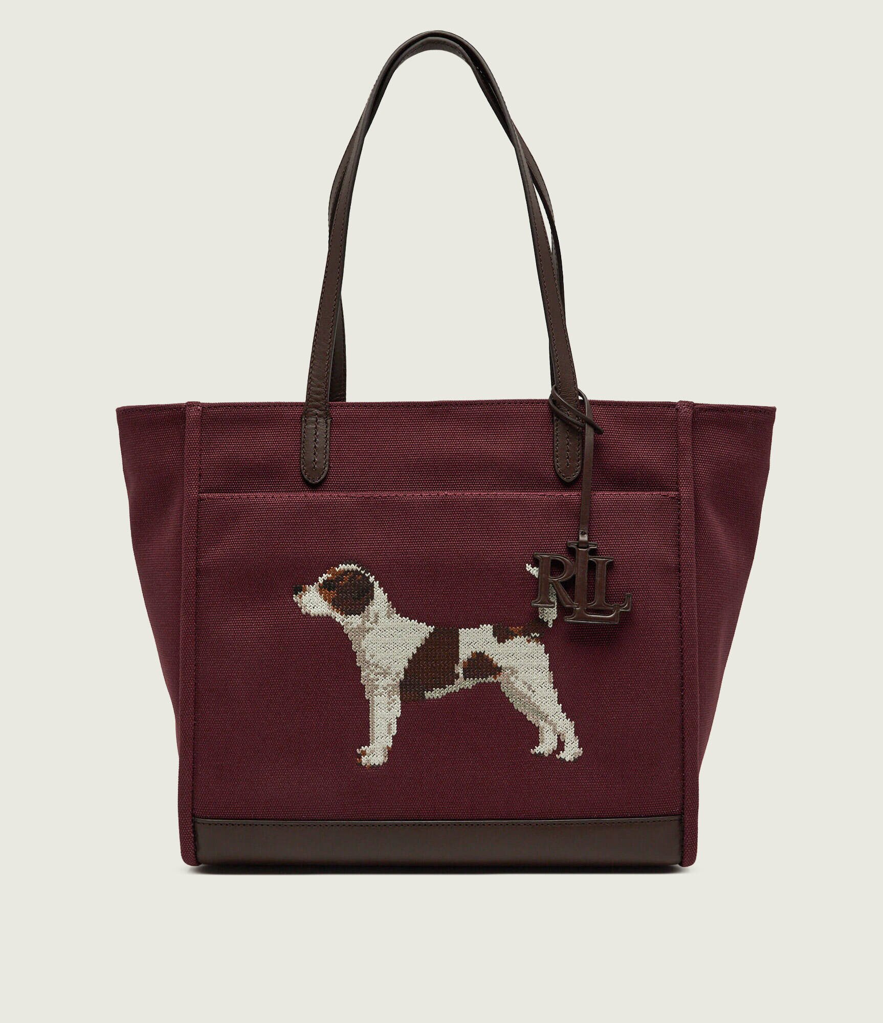Lauren Ralph Lauren Geantă shopper Cameryn cu adaos de piele