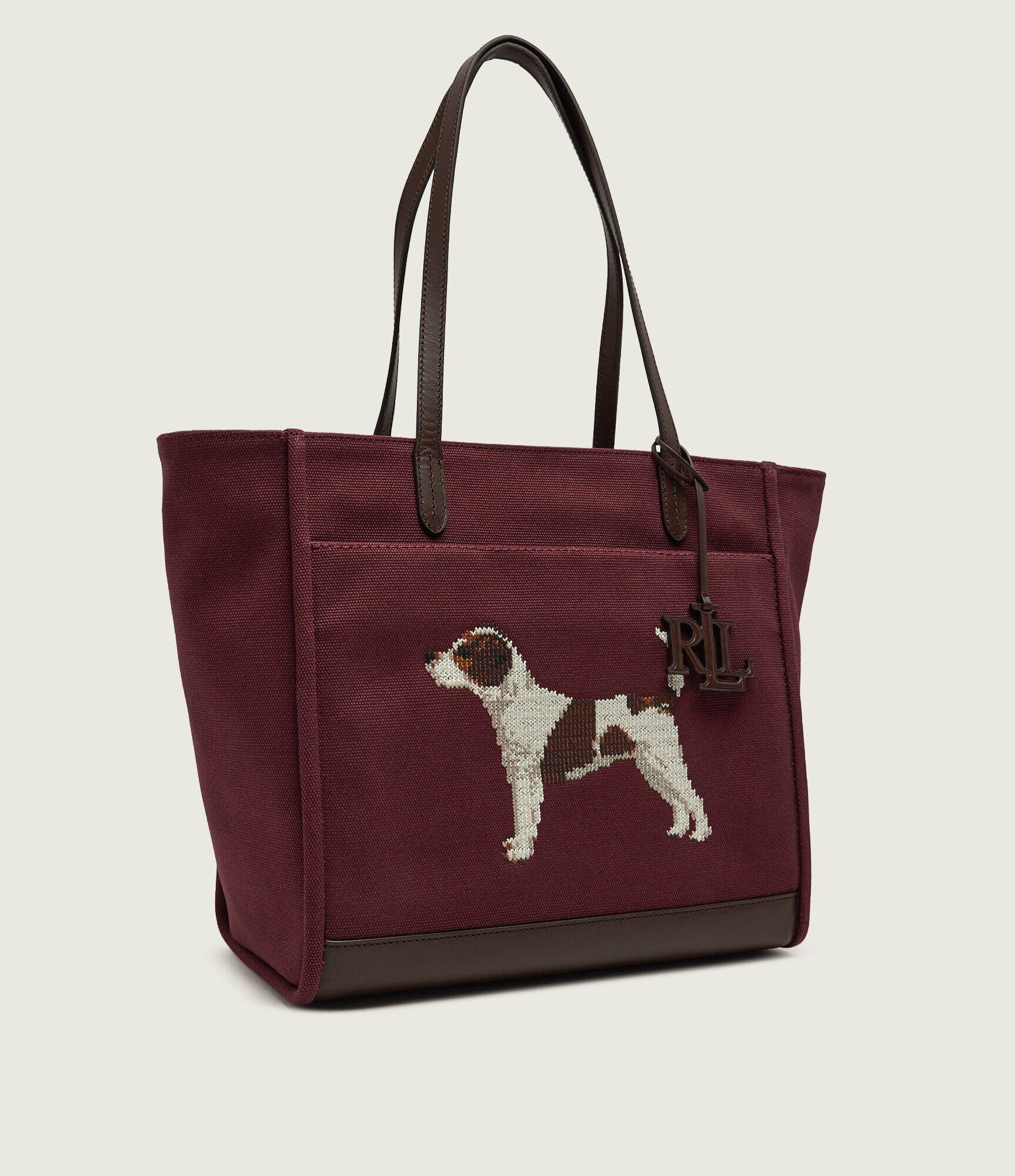 Lauren Ralph Lauren Geantă shopper Cameryn cu adaos de piele