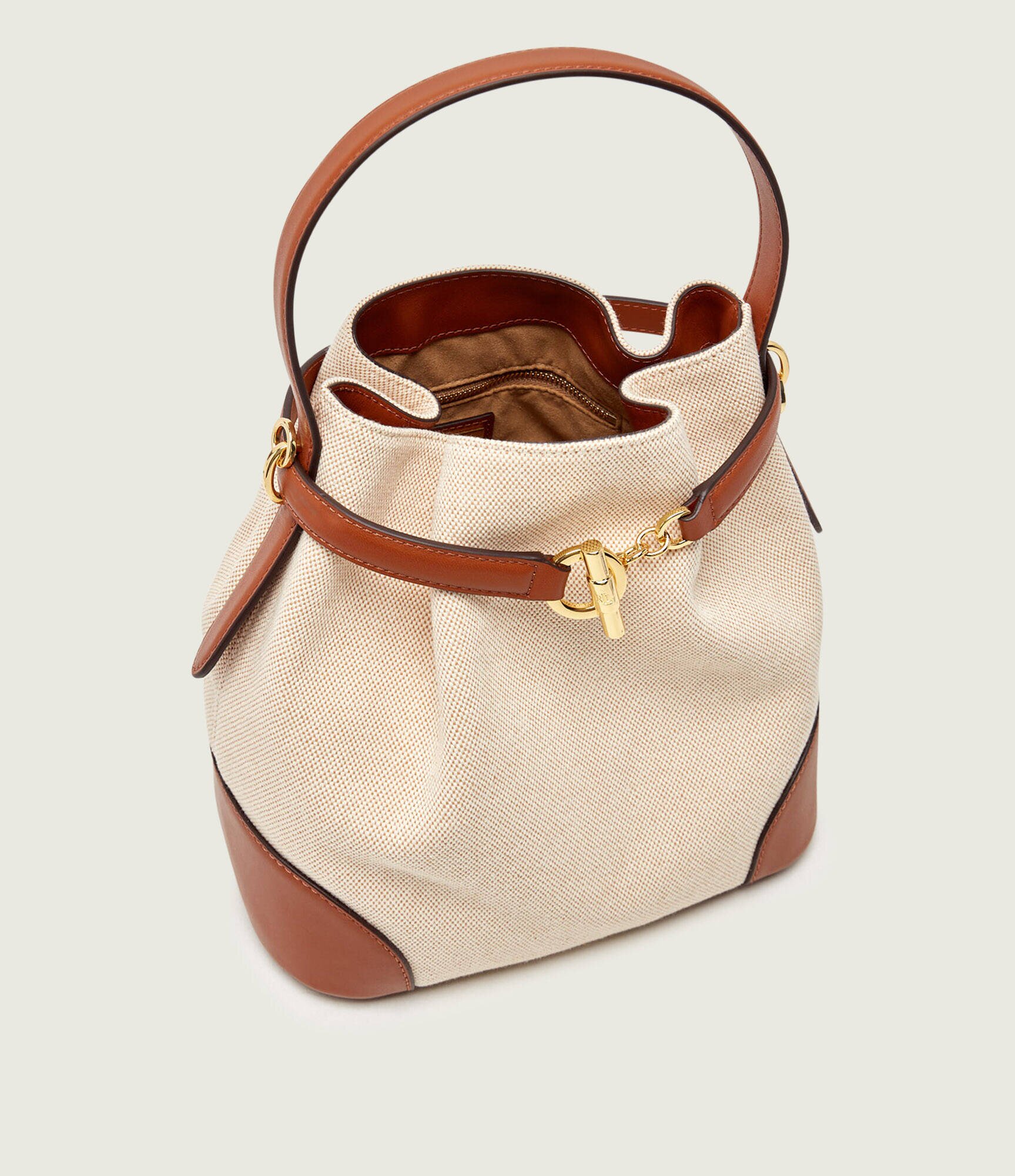 Lauren Ralph Lauren Geantă tip sac BLAIKE cu adaos de piele
