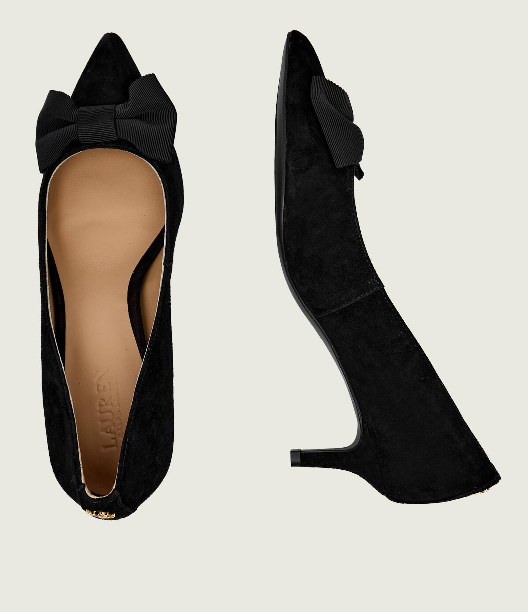 Lauren Ralph Lauren Pantofi cu toc ADRIENNE | piele întoarsă