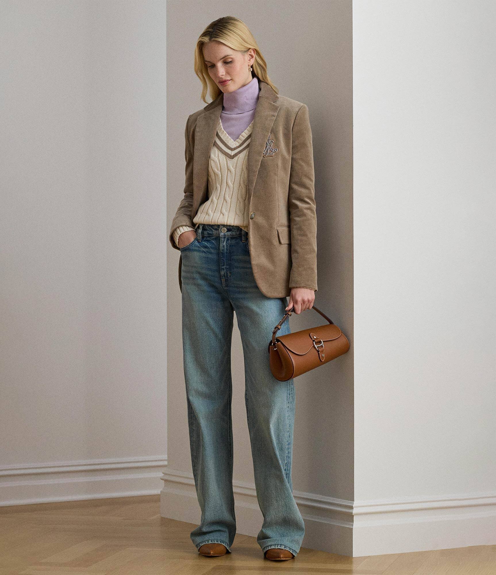 Lauren Ralph Lauren Sacou | regular fit | catifea reiată
