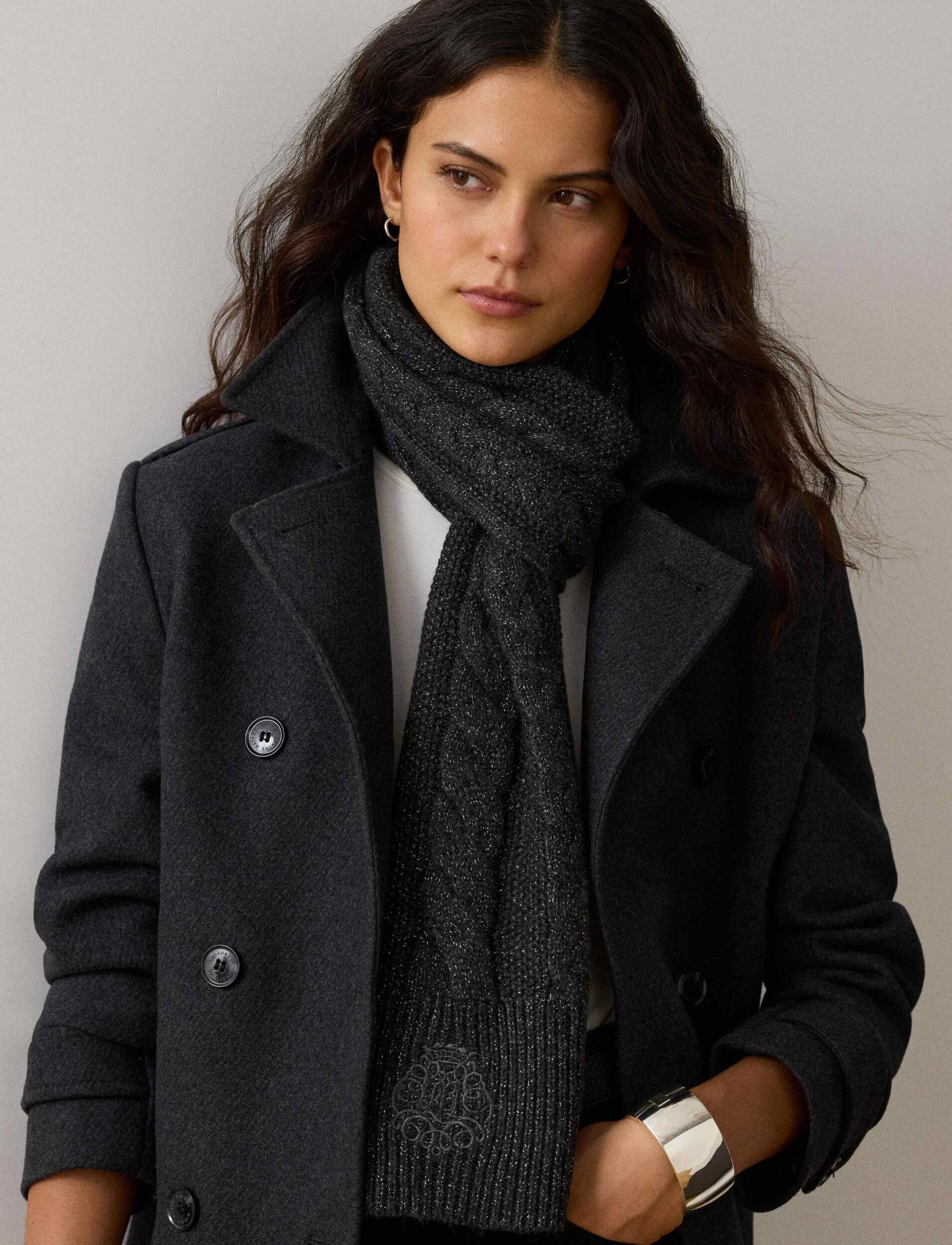 Lauren Ralph Lauren Șal cu adaos de lână