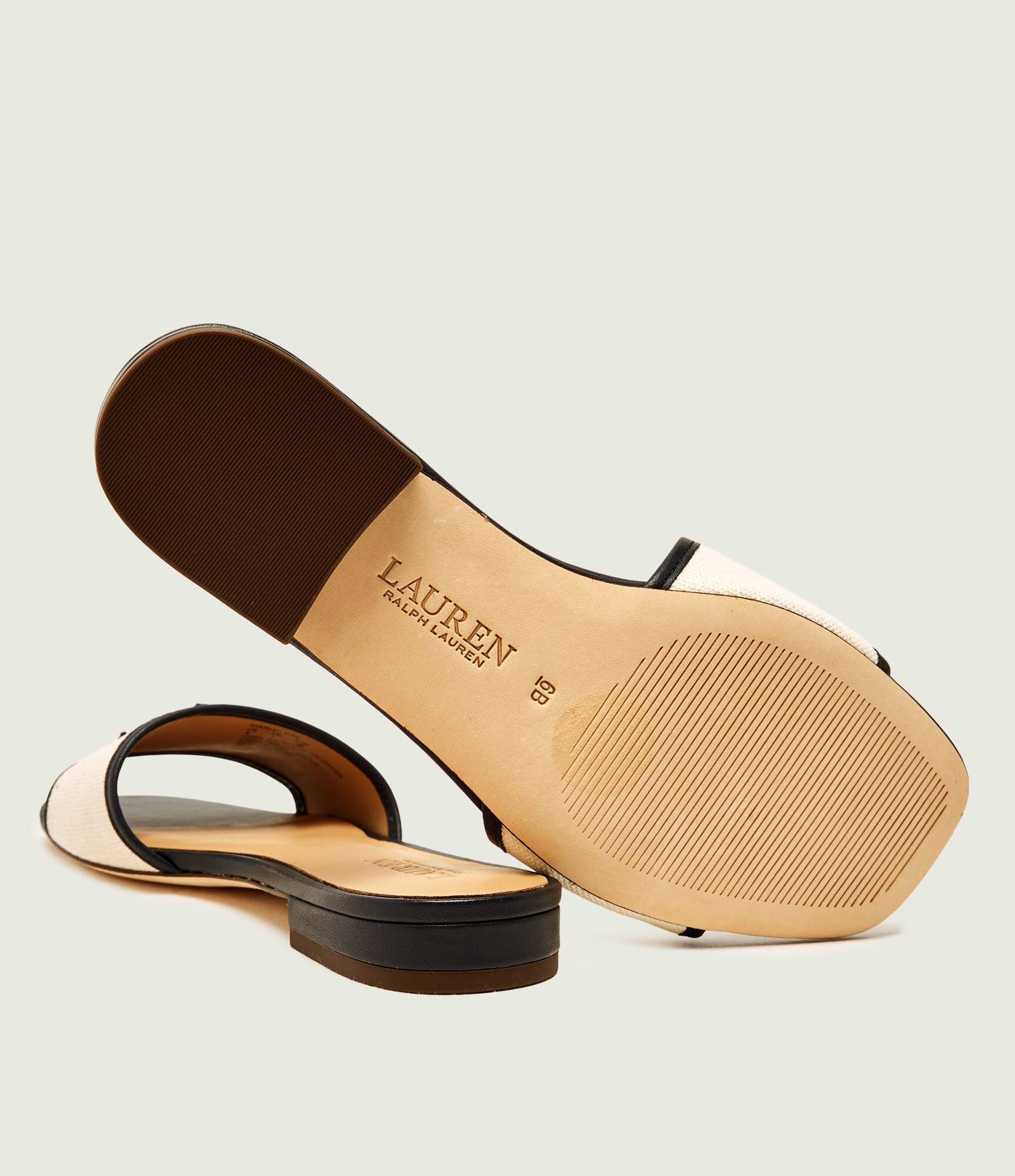 Lauren Ralph Lauren Șlapi EVERLEY cu adaos de piele