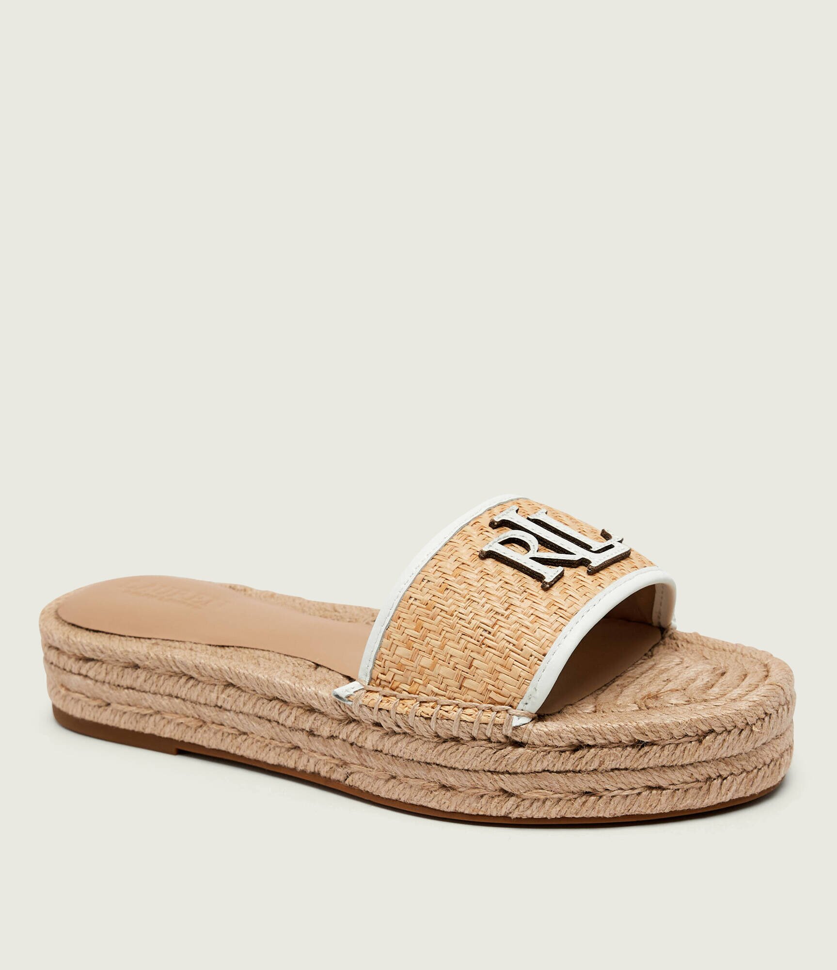 Lauren Ralph Lauren Șlapi POLLY cu adaos de piele