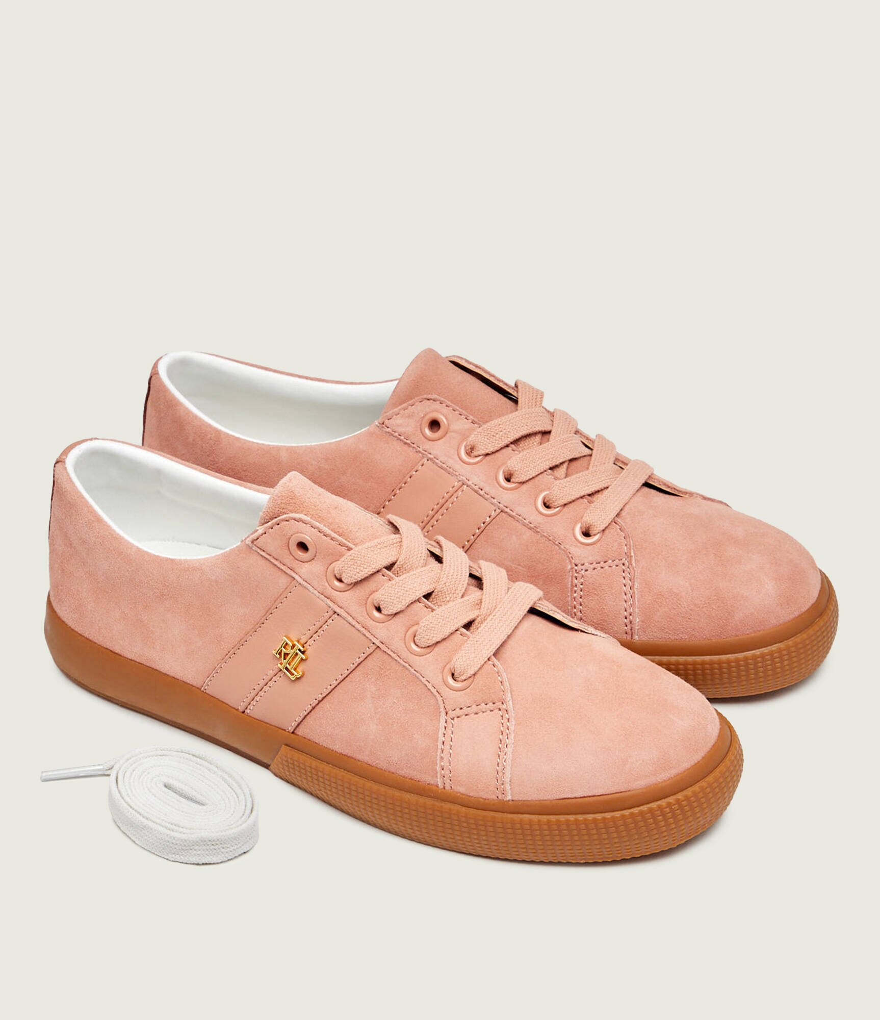 Lauren Ralph Lauren Sneakers JANSON II | piele întoarsă cu adaos de piele