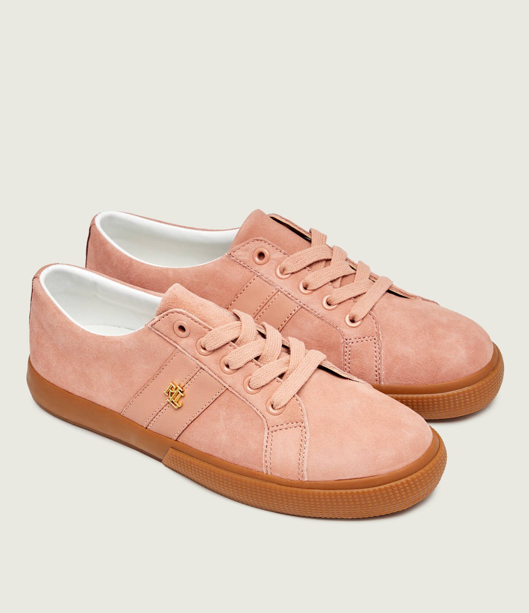 Lauren Ralph Lauren Sneakers JANSON II | piele întoarsă cu adaos de piele