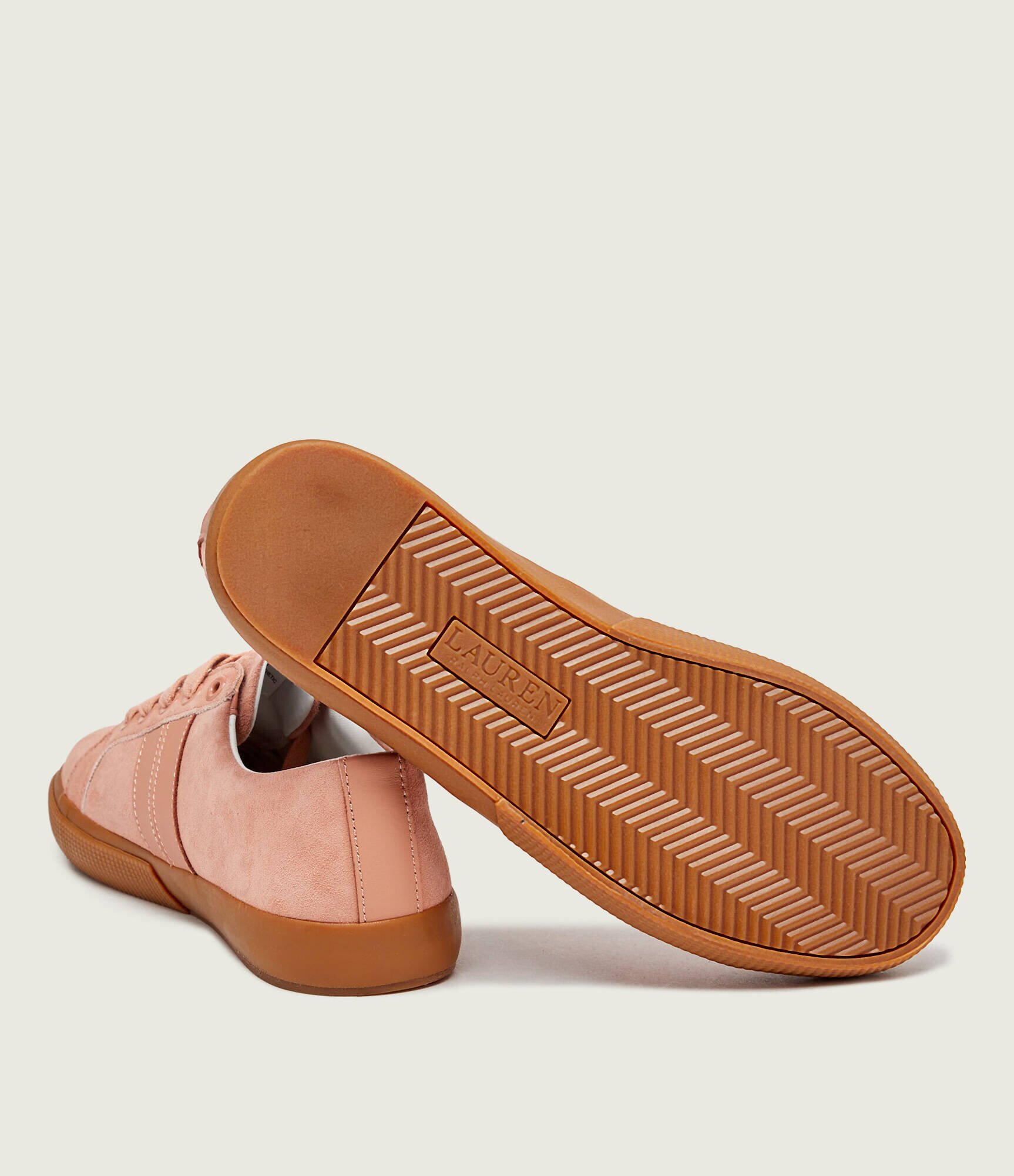 Lauren Ralph Lauren Sneakers JANSON II | piele întoarsă cu adaos de piele