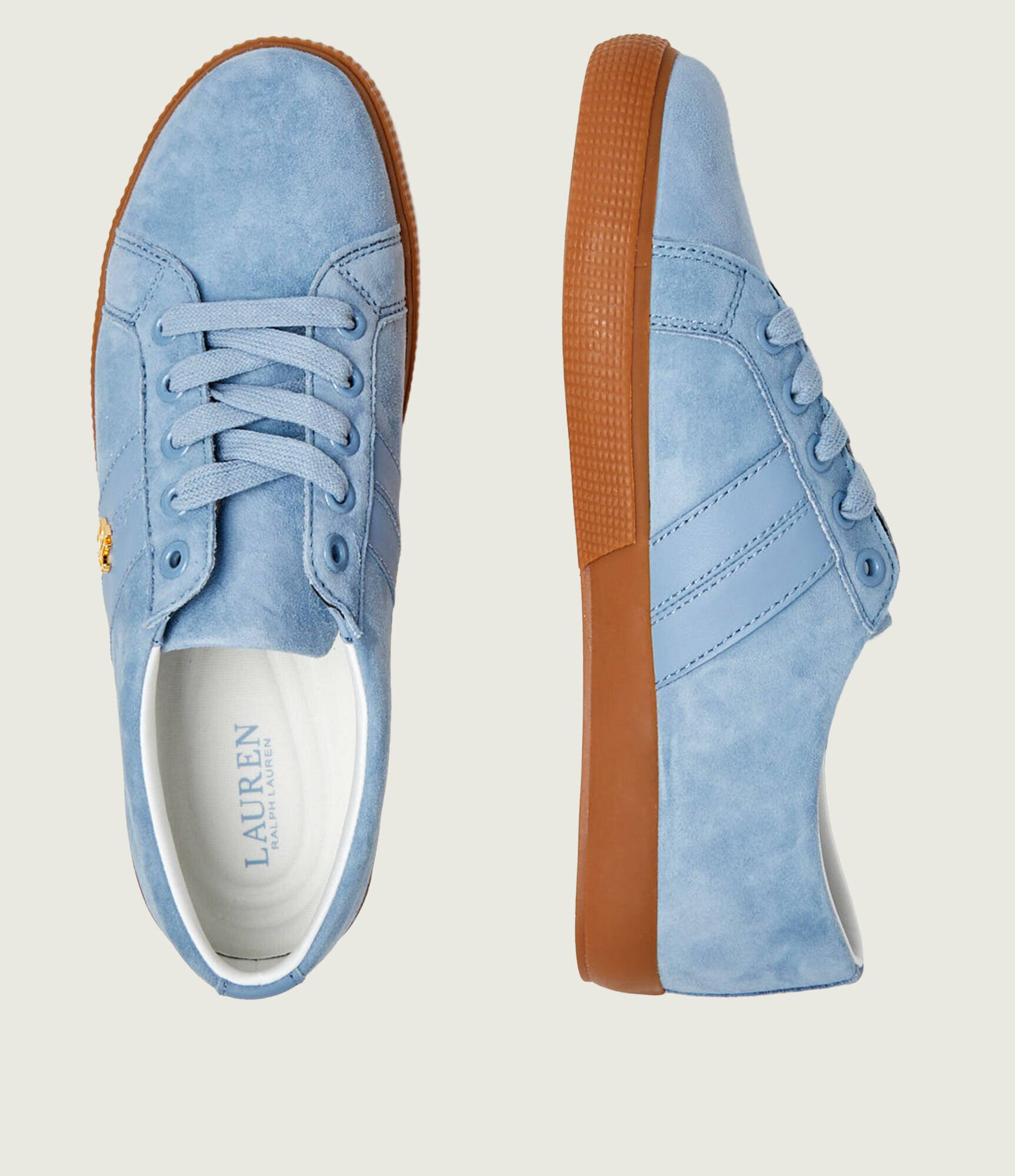 Lauren Ralph Lauren Sneakers Janson II | piele întoarsă cu adaos de piele