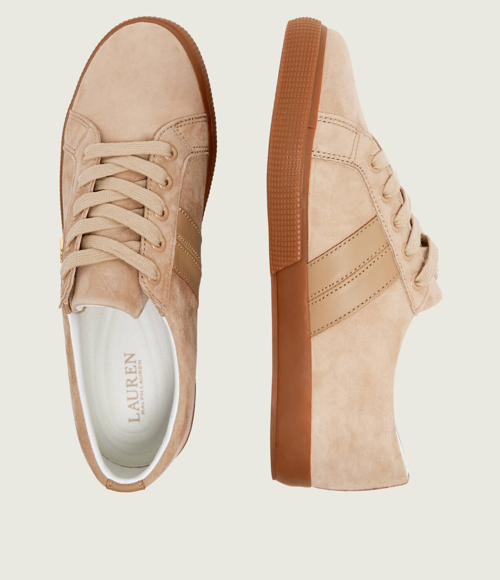 Lauren Ralph Lauren Sneakers Janson II | piele întoarsă cu adaos de piele