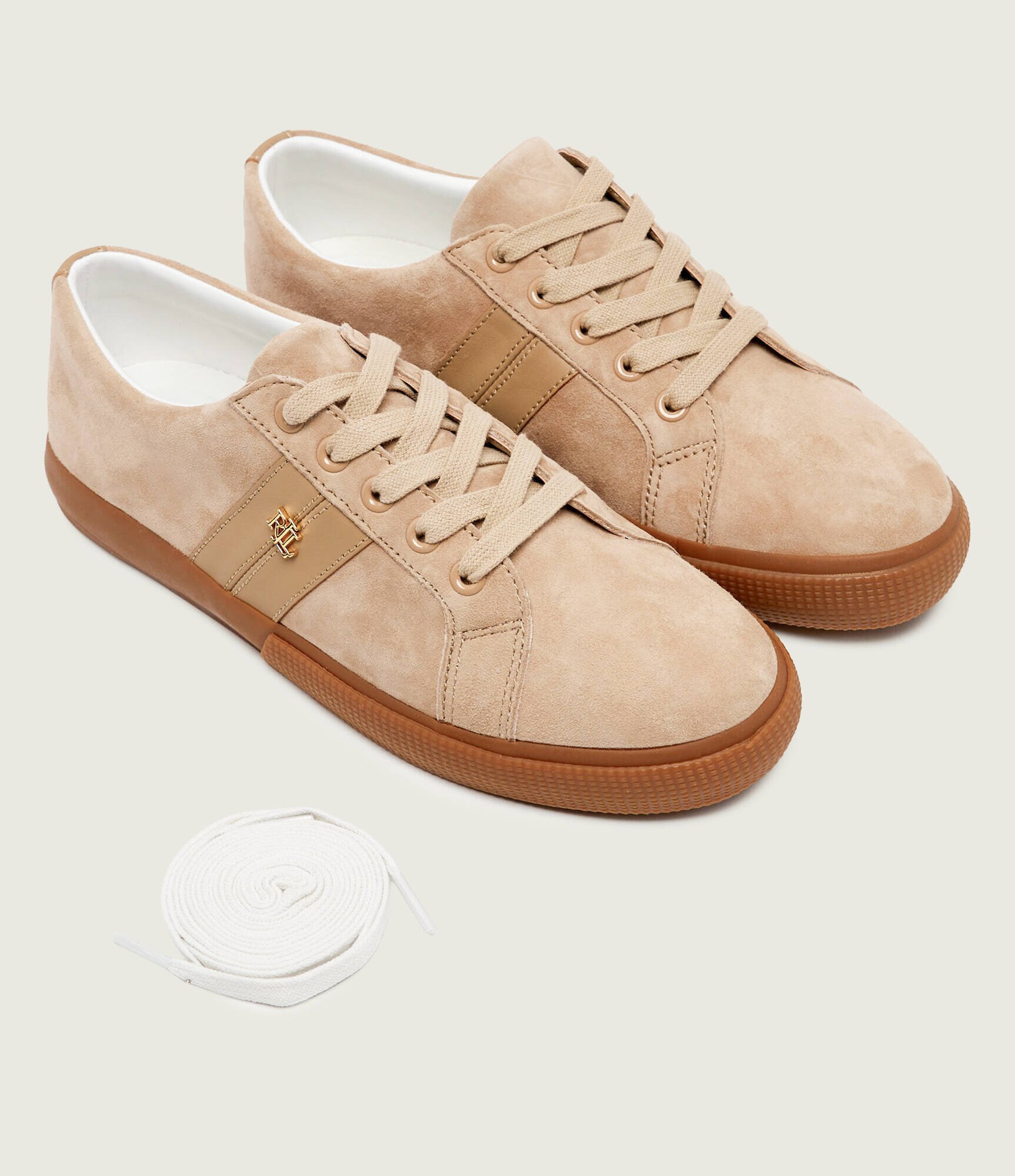 Lauren Ralph Lauren Sneakers Janson II | piele întoarsă cu adaos de piele
