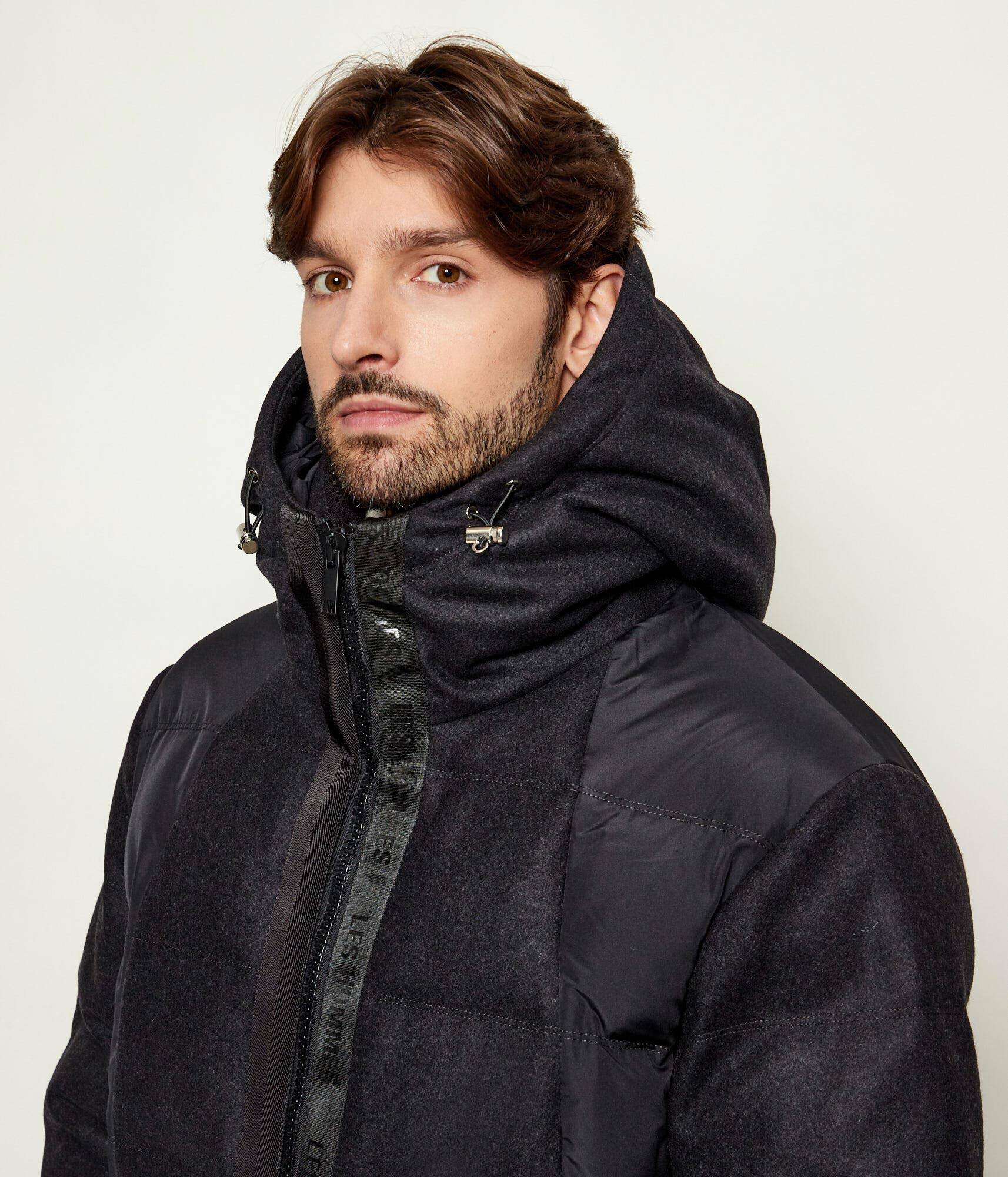 LES HOMMES de lână geacă cu bretele | regular fit
