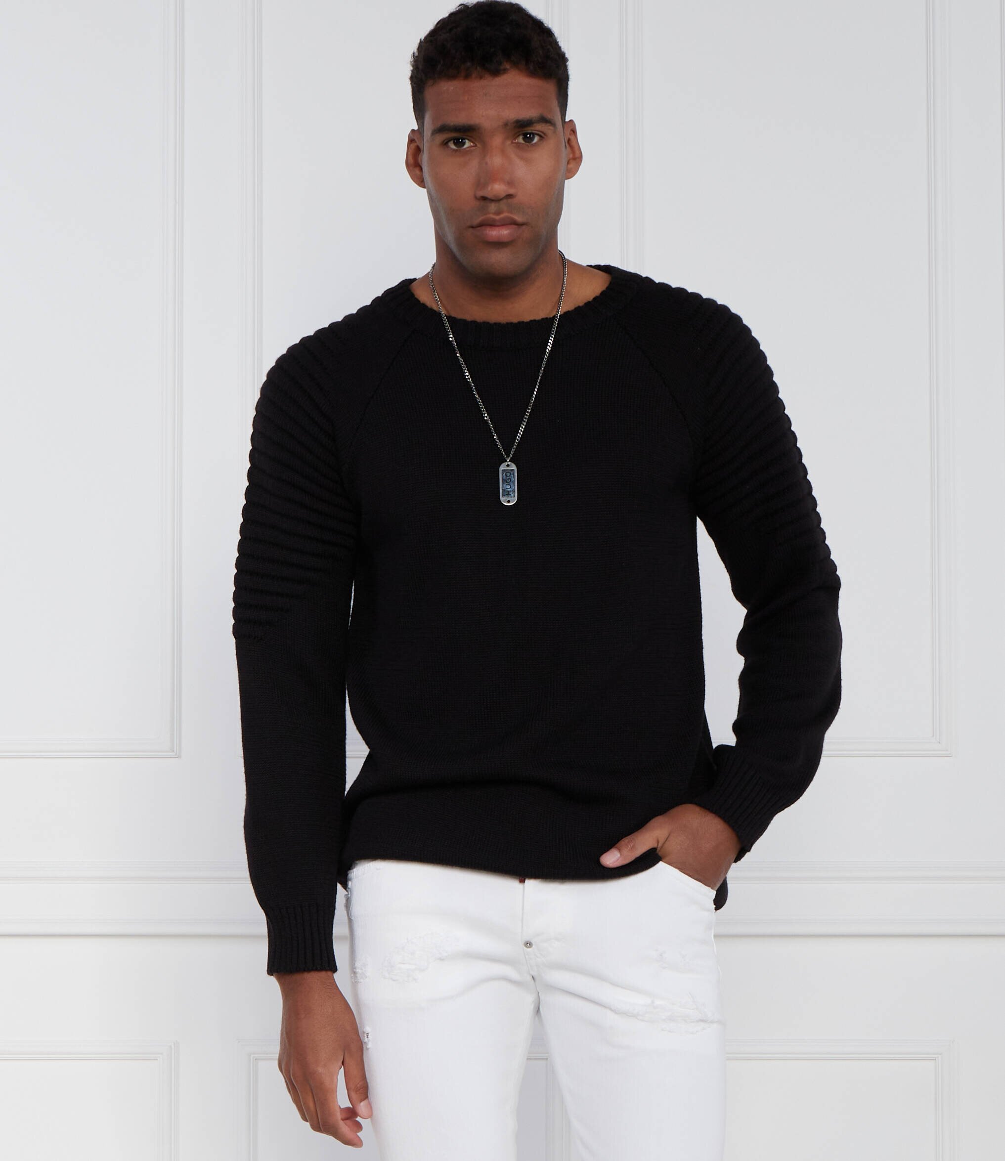 LES HOMMES De lână pulover | Regular Fit
