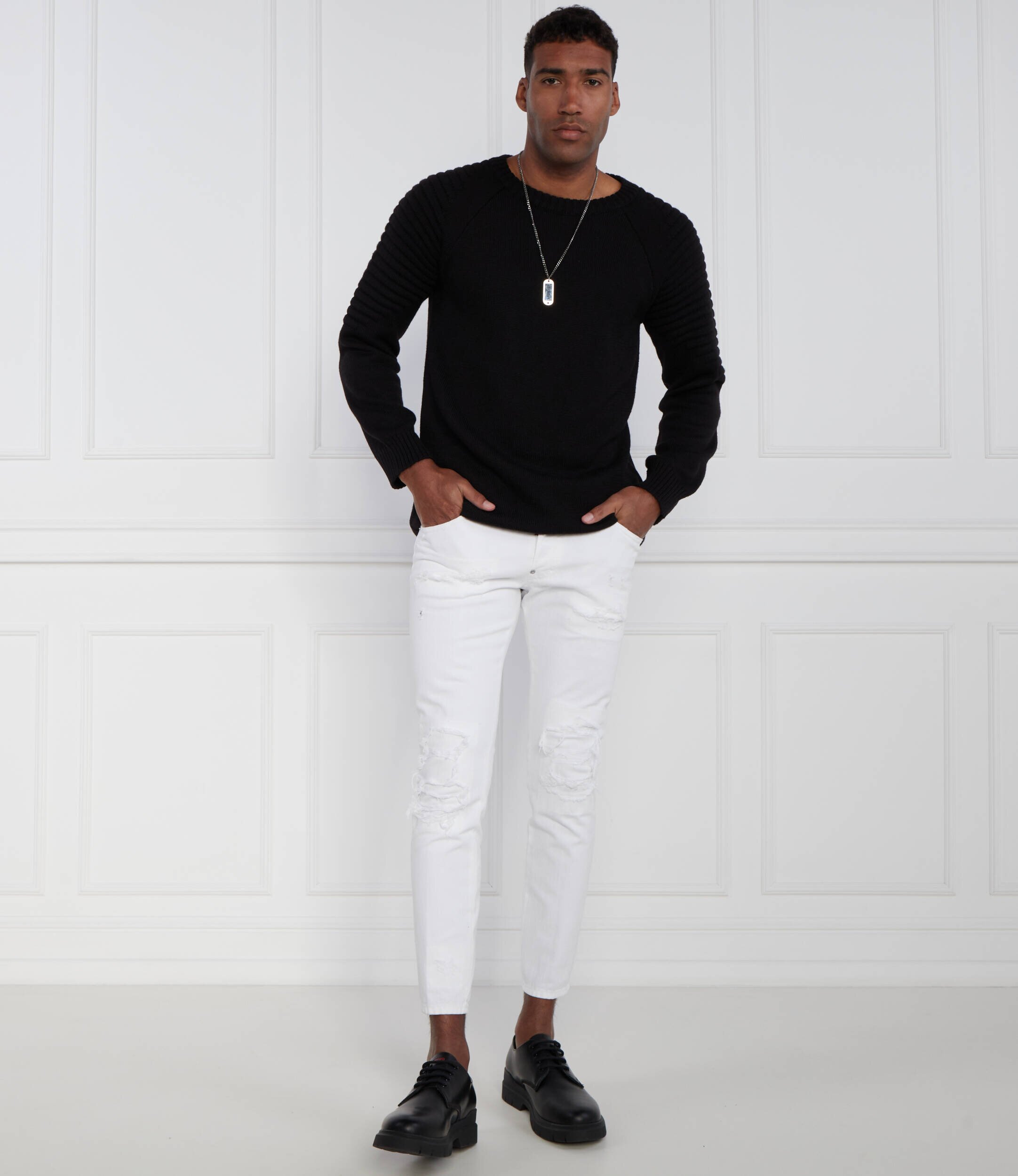 LES HOMMES De lână pulover | Regular Fit