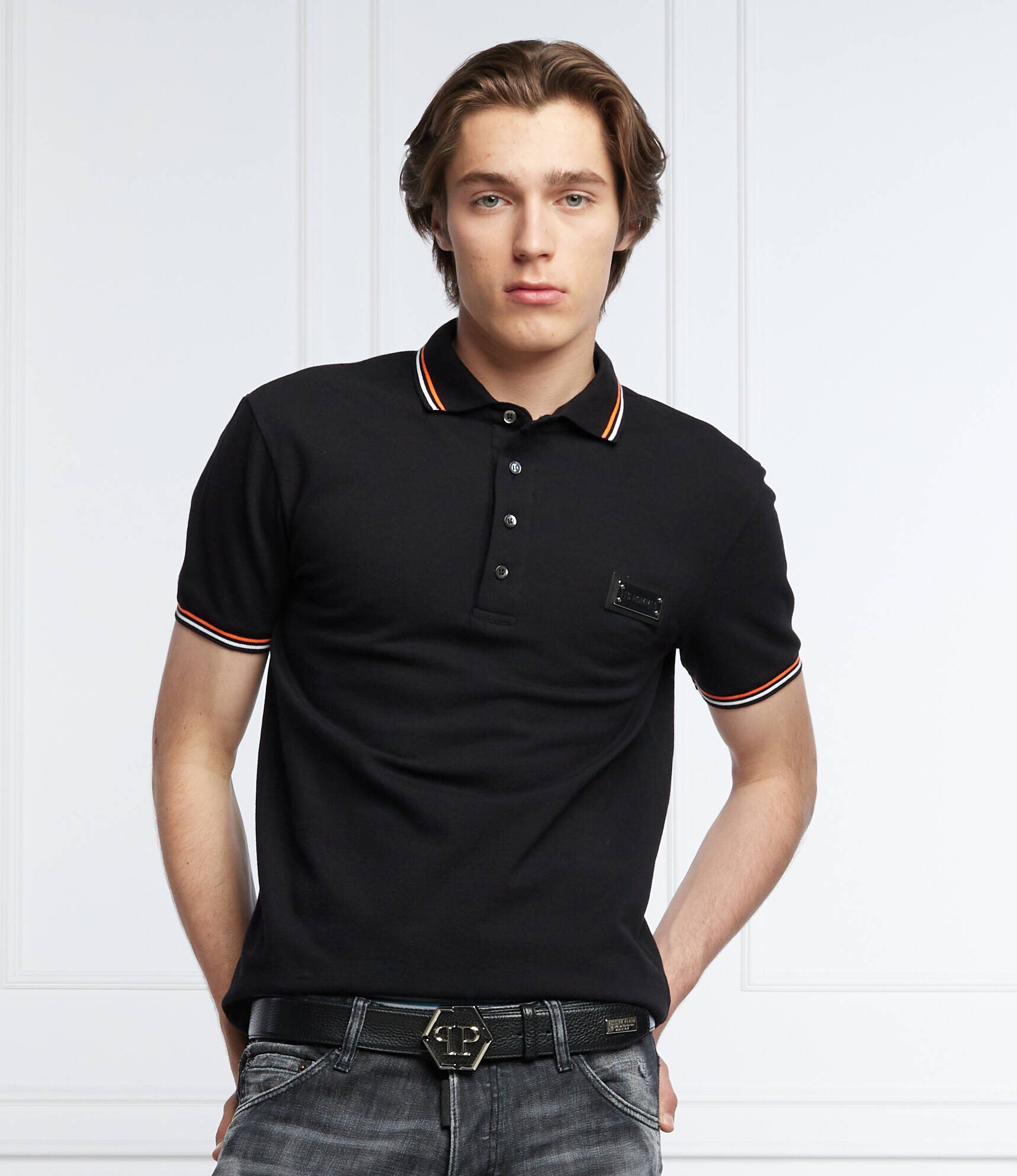 LES HOMMES Polo | Straight fit | pique