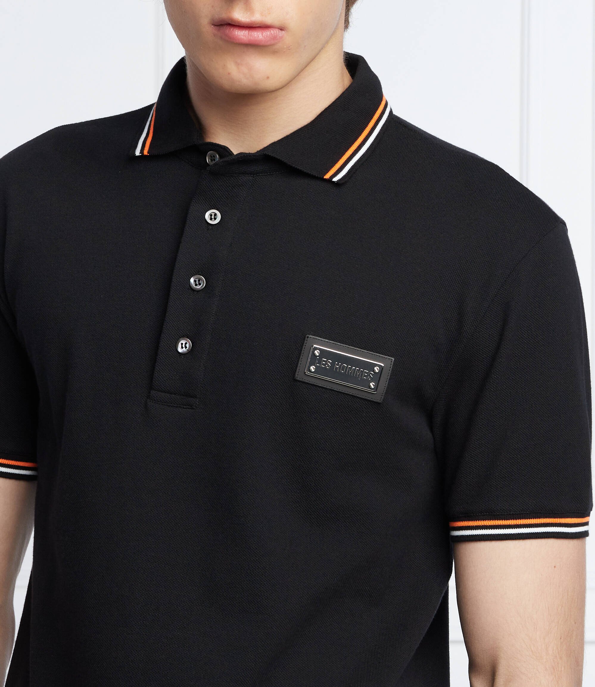 LES HOMMES Polo | Straight fit | pique