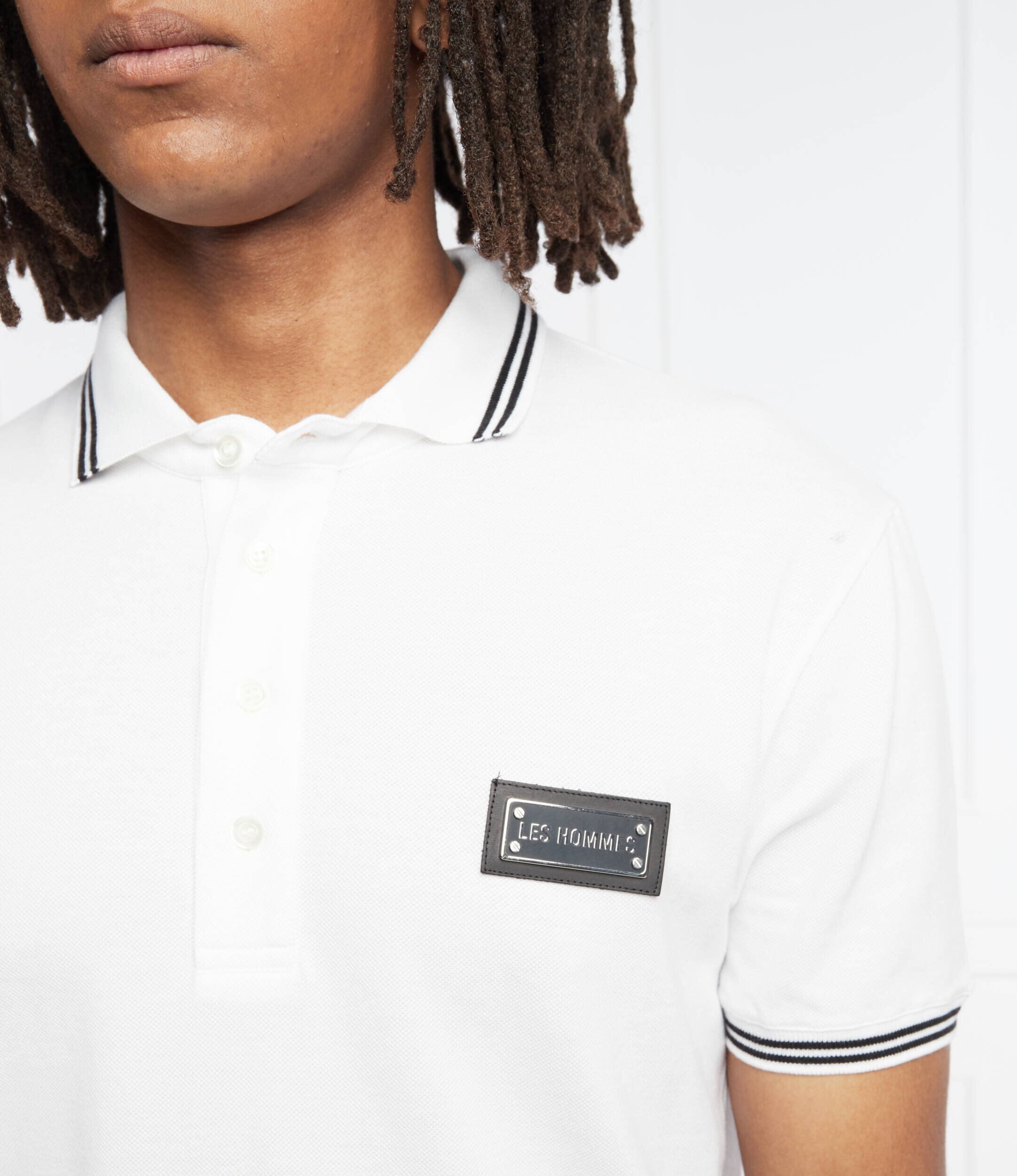 LES HOMMES Polo | Straight fit | pique