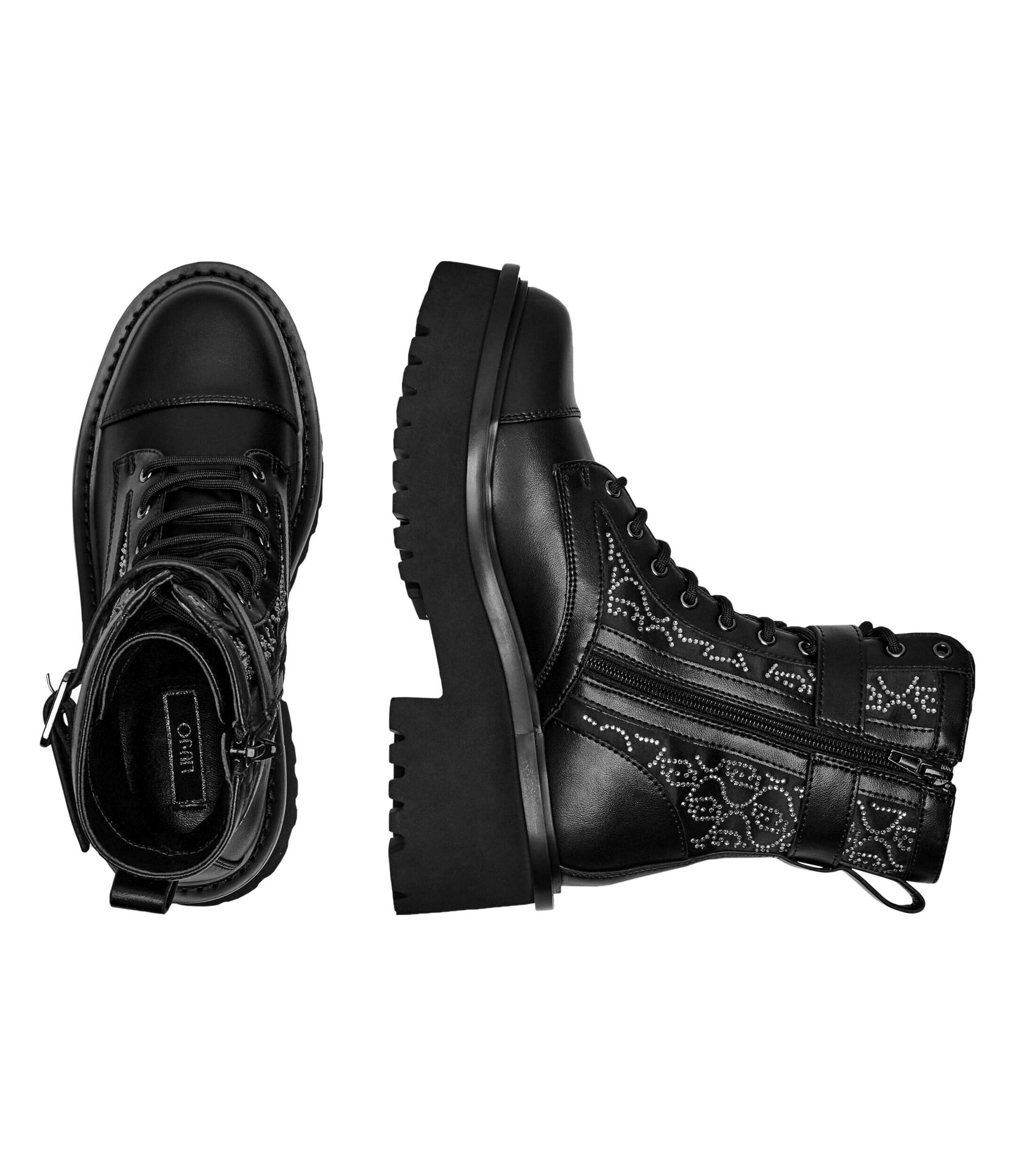 Liu Jo Botine cu platformă Flair 03 cu adaos de piele