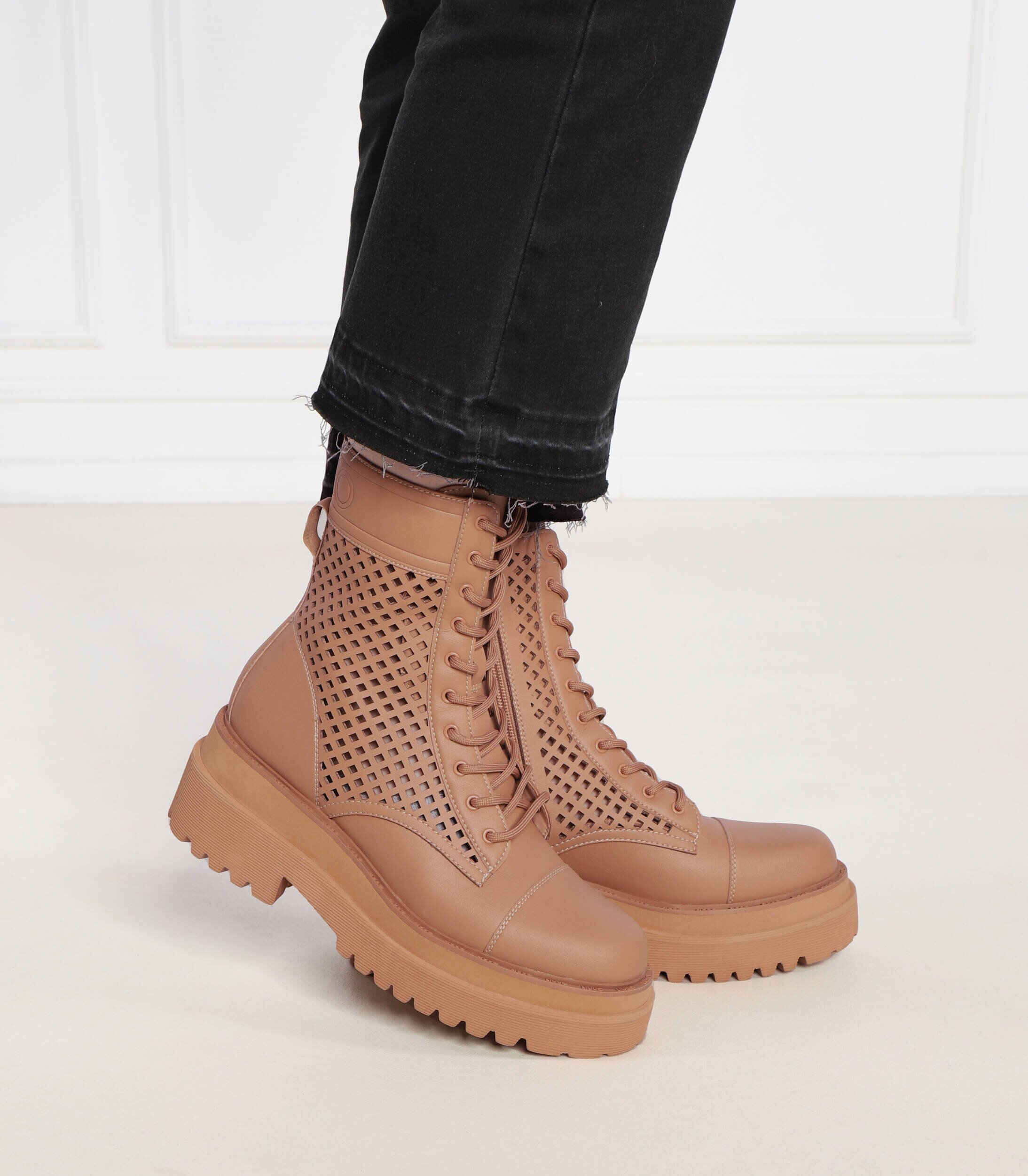 Liu Jo Botine Purple 34 cu adaos de piele