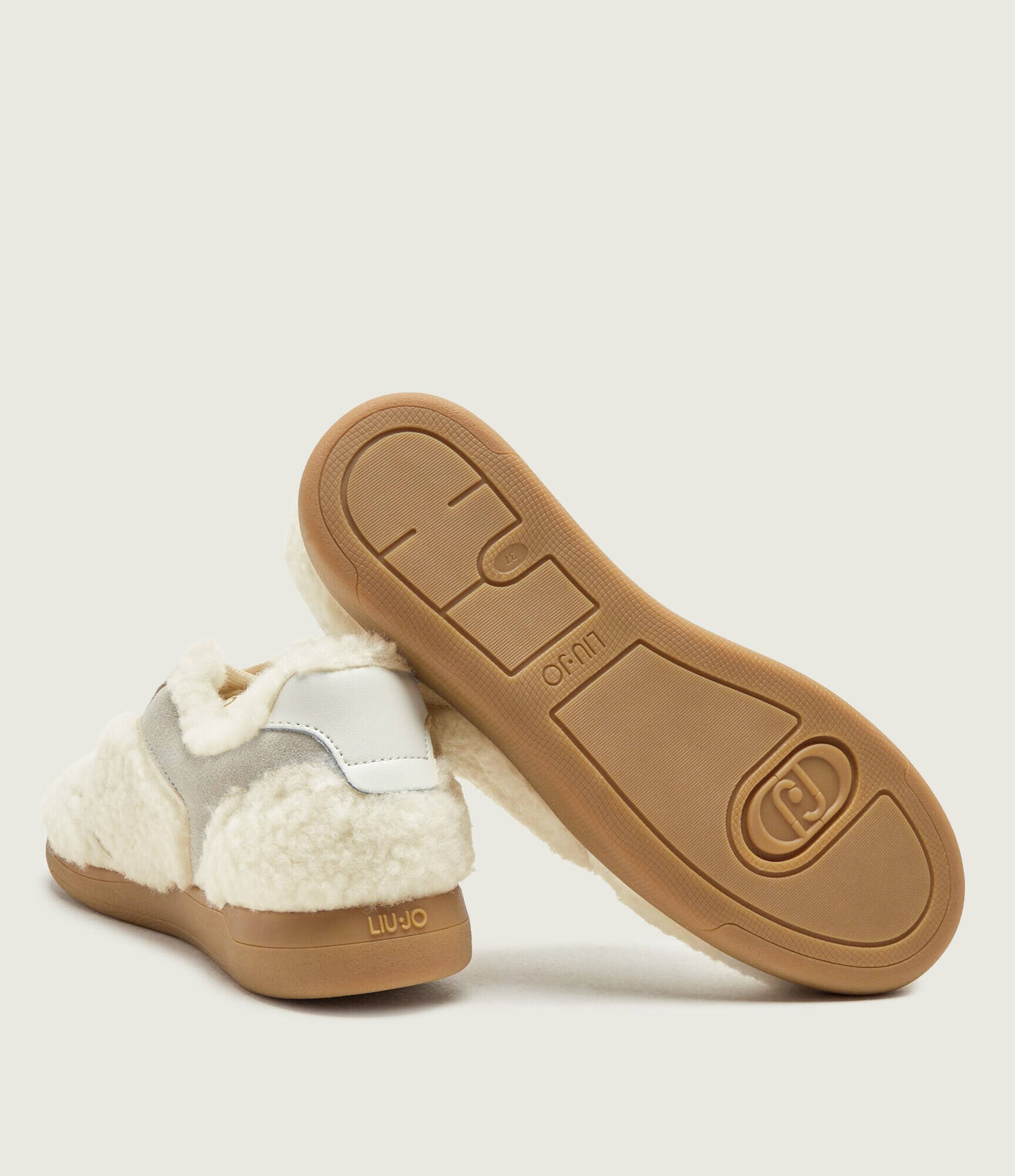 Liu Jo Căptușite sneakers Connor 01 | shearling | piele întoarsă