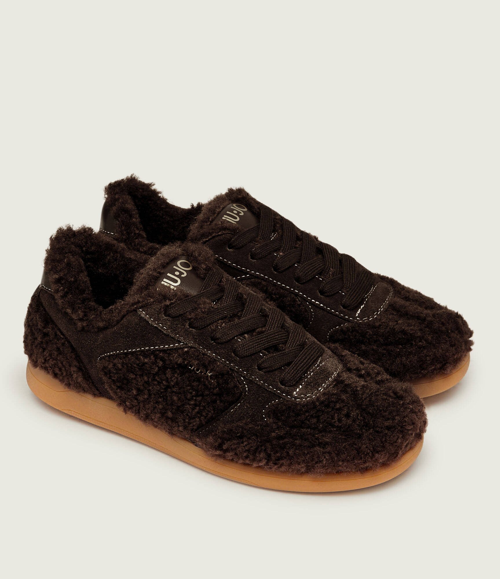 Liu Jo Căptușite sneakers Connor 01 | shearling | piele întoarsă