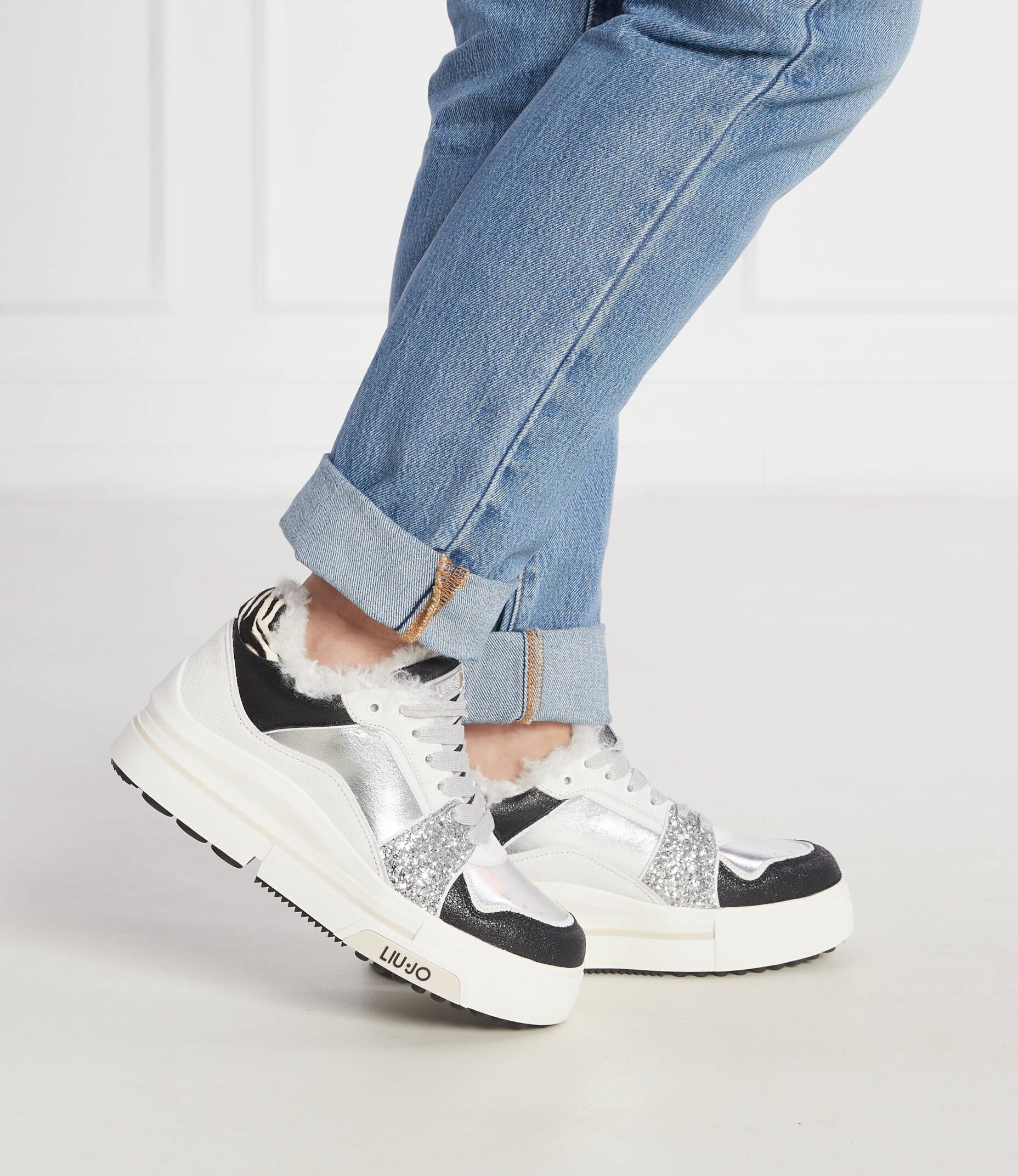 Liu Jo Căptușite sneakers Hero 15 cu adaos de piele