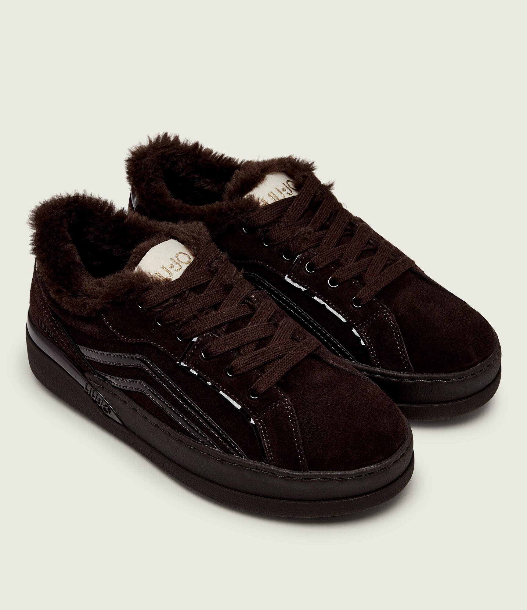 Liu Jo Căptușite sneakers Lena 02 | piele întoarsă | shearling