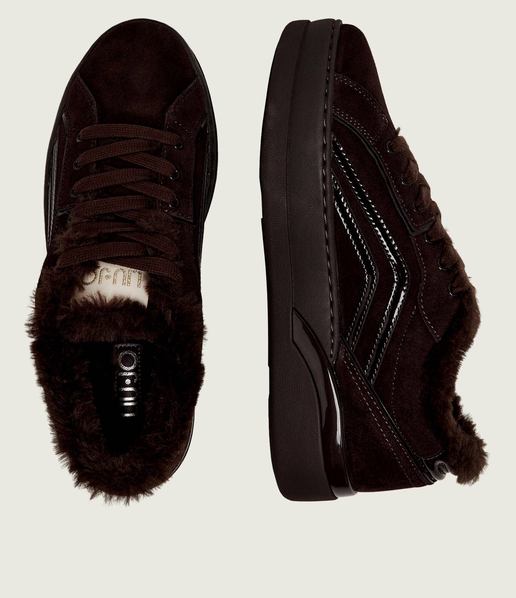 Liu Jo Căptușite sneakers Lena 02 | piele întoarsă | shearling