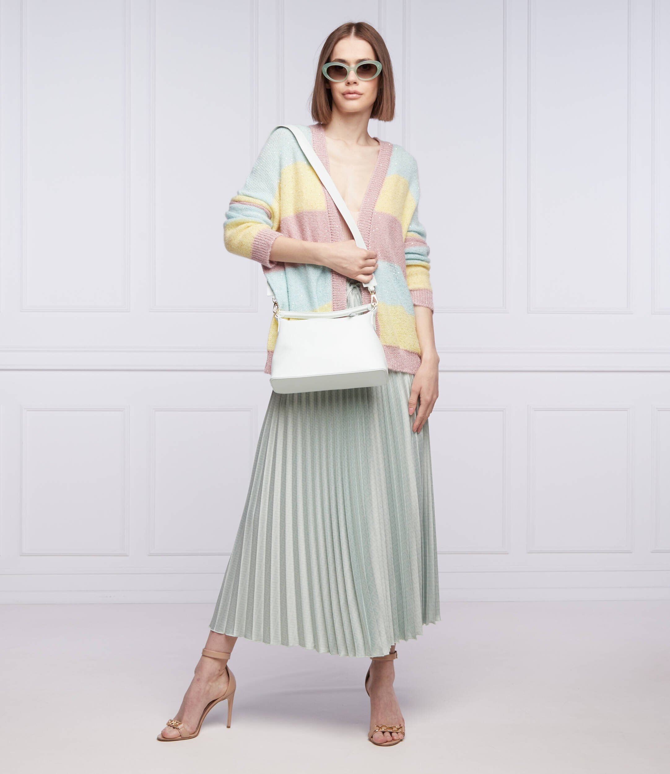 Liu Jo Cardigan APERTA | Relaxed fit cu adaos de lână