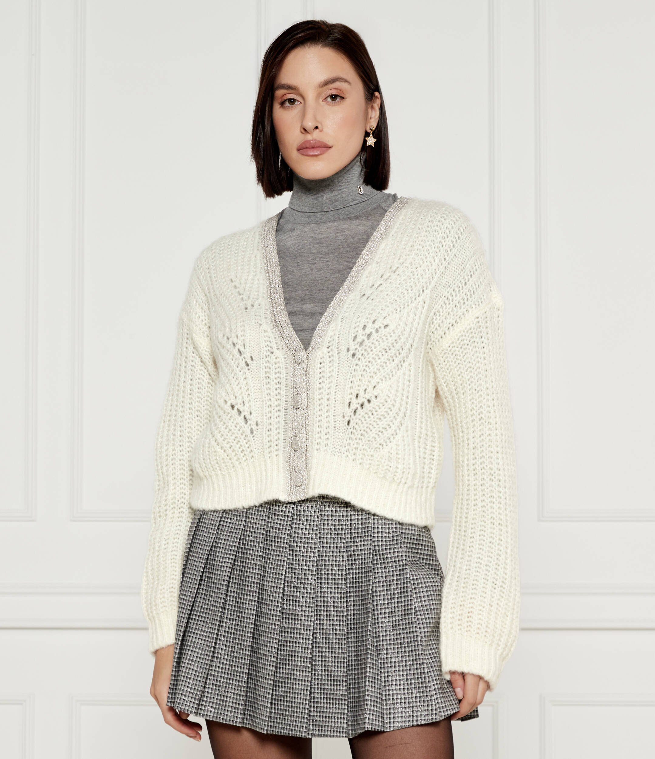 Liu Jo Cardigan | Loose fit cu adaos de lână