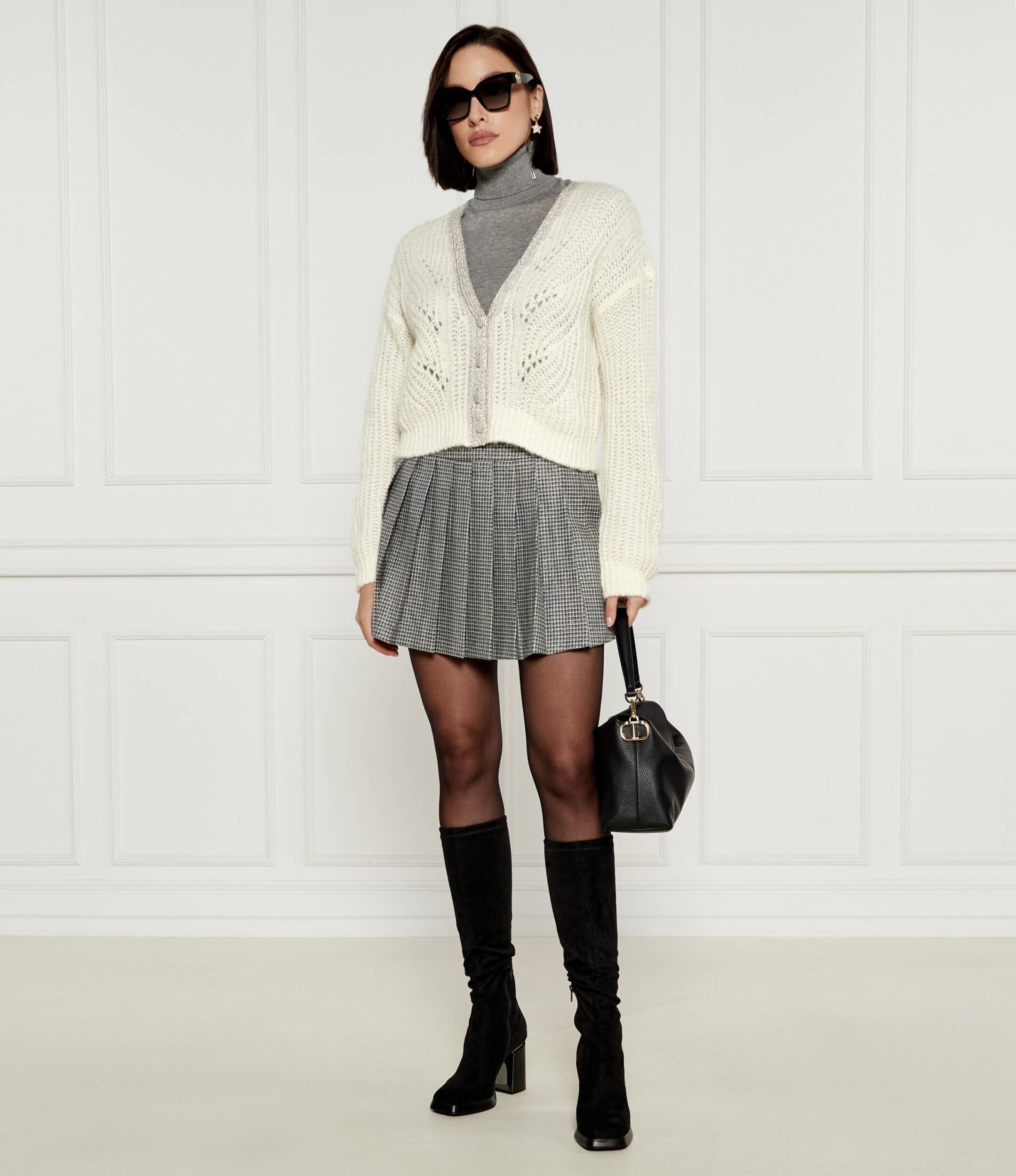 Liu Jo Cardigan | Loose fit cu adaos de lână