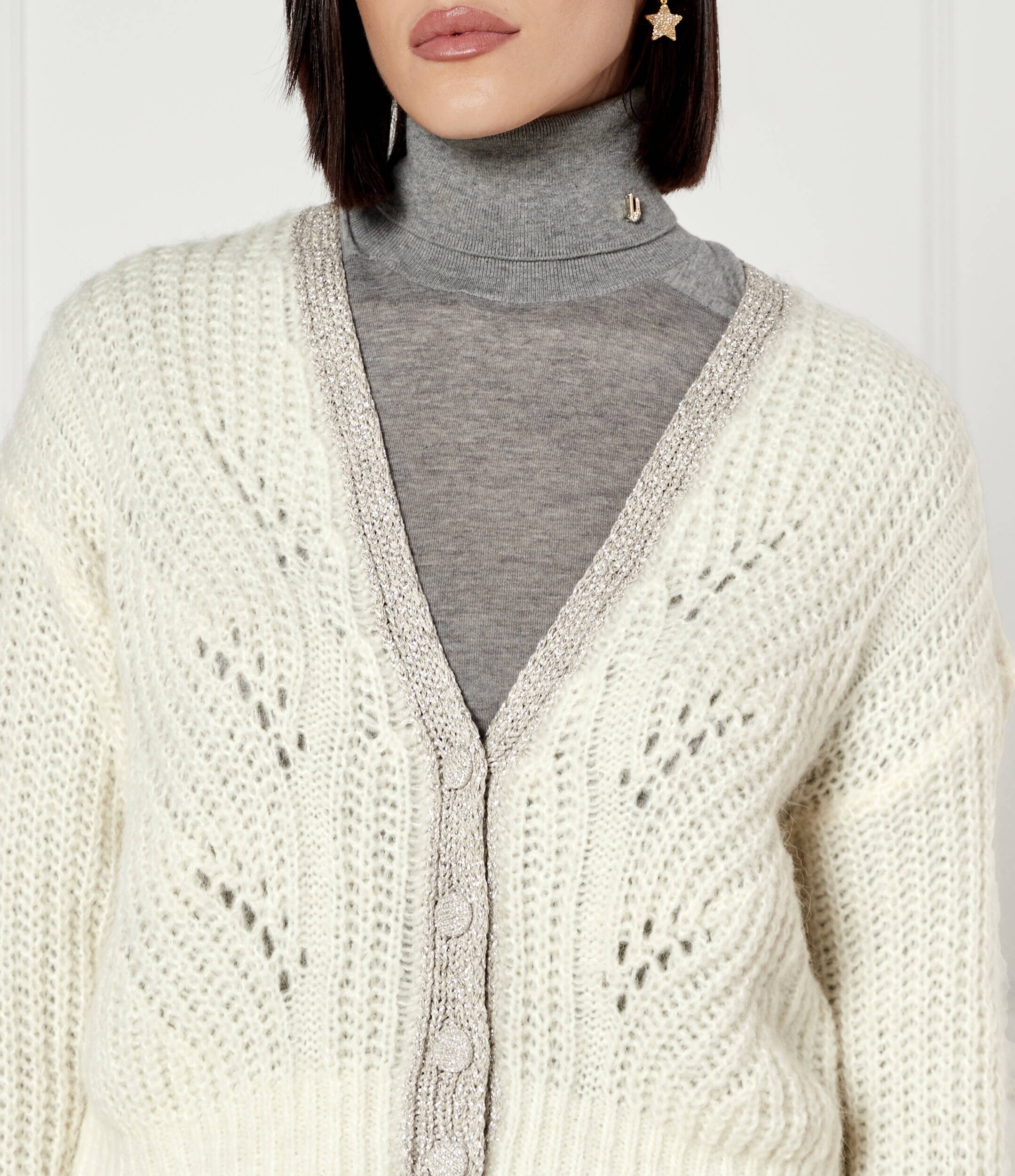 Liu Jo Cardigan | Loose fit cu adaos de lână