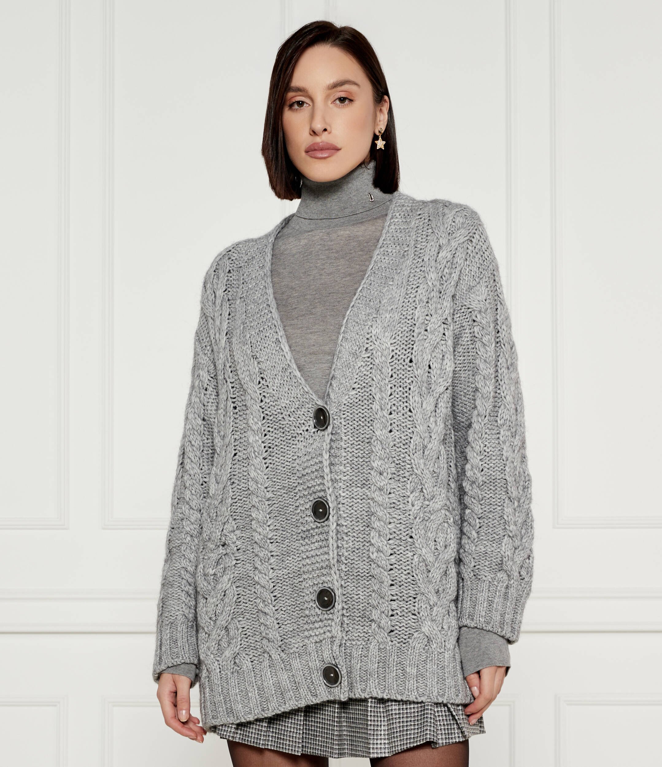 Liu Jo Cardigan | Oversize fit cu adaos de lână