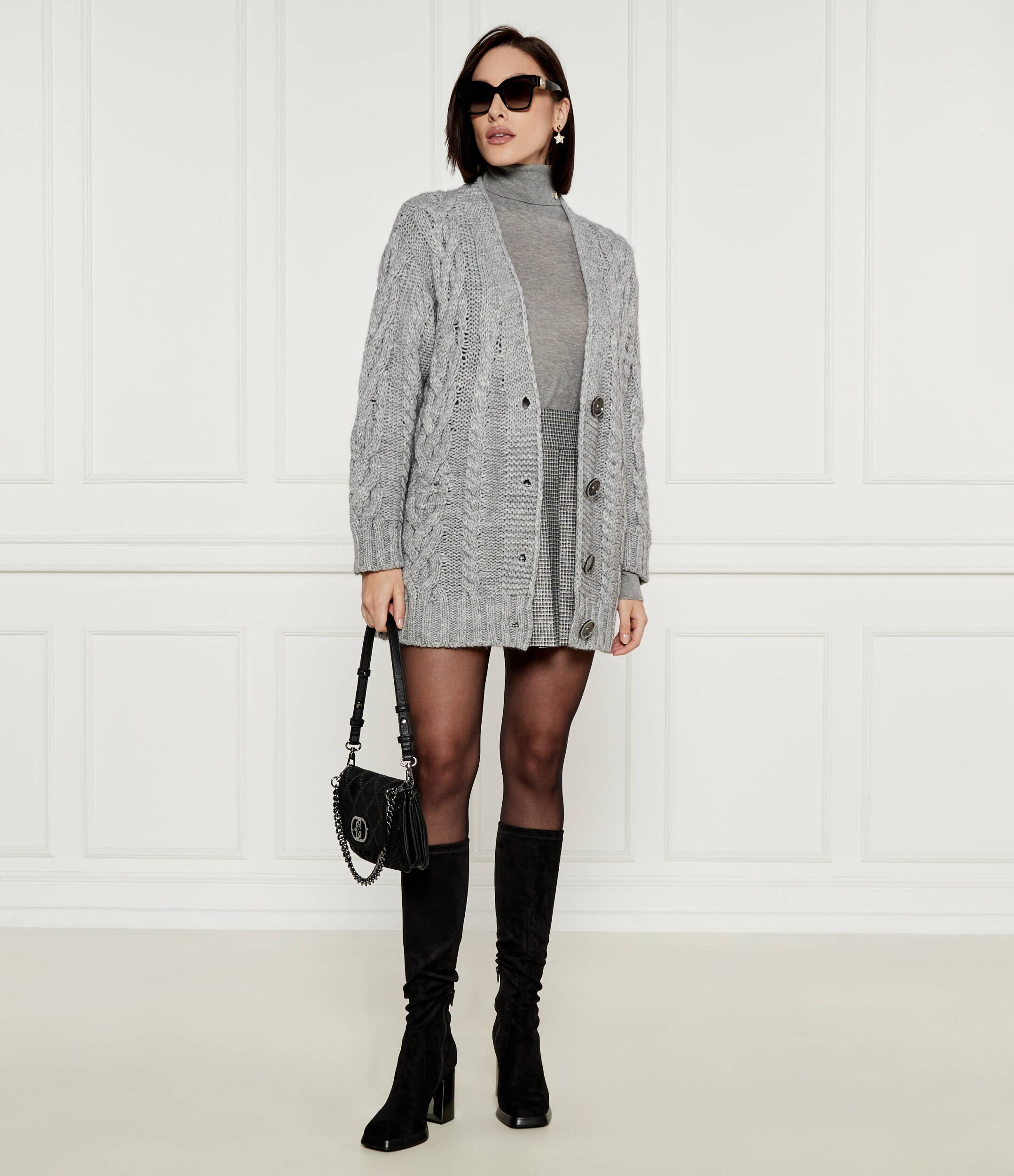 Liu Jo Cardigan | Oversize fit cu adaos de lână