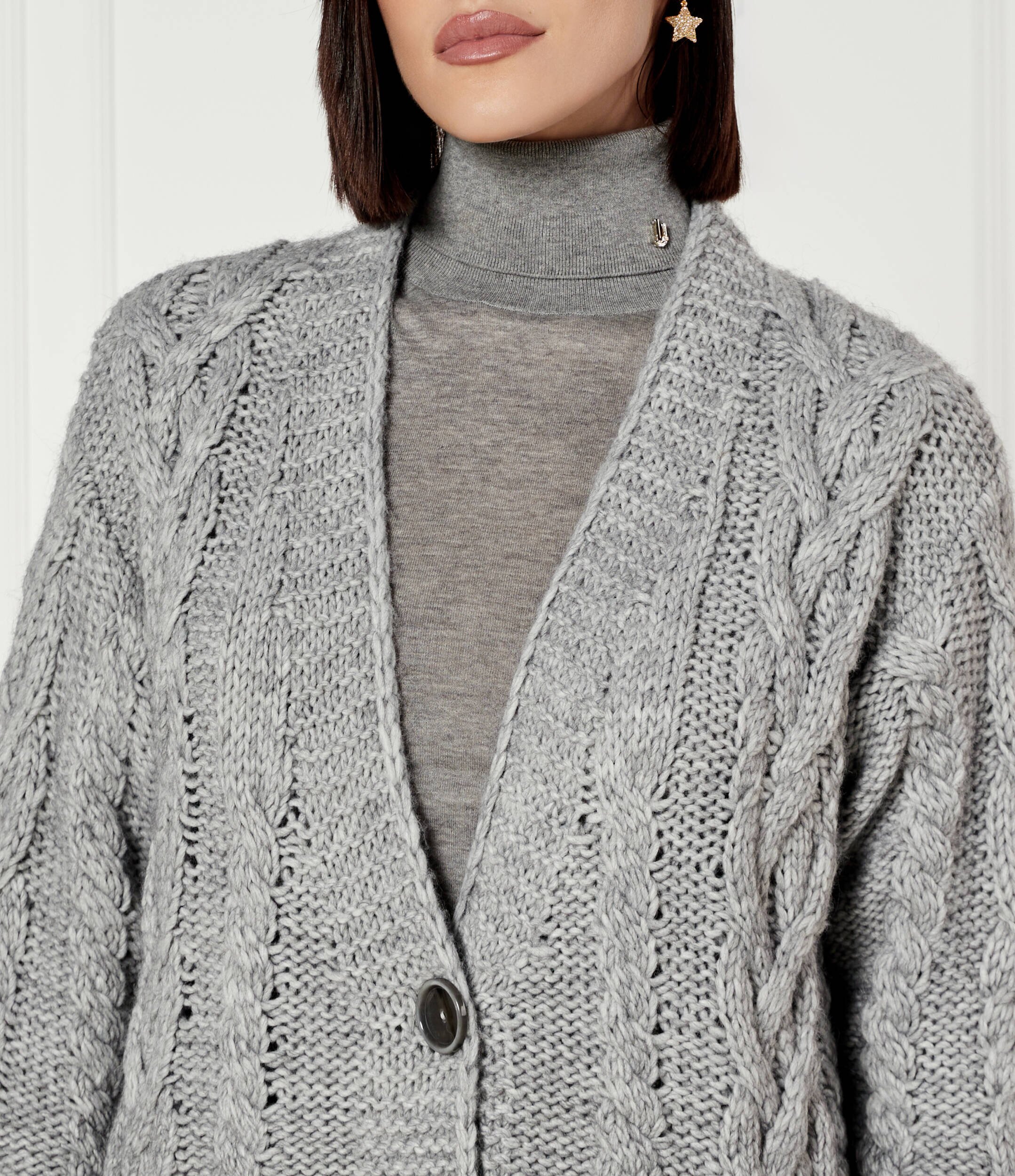 Liu Jo Cardigan | Oversize fit cu adaos de lână