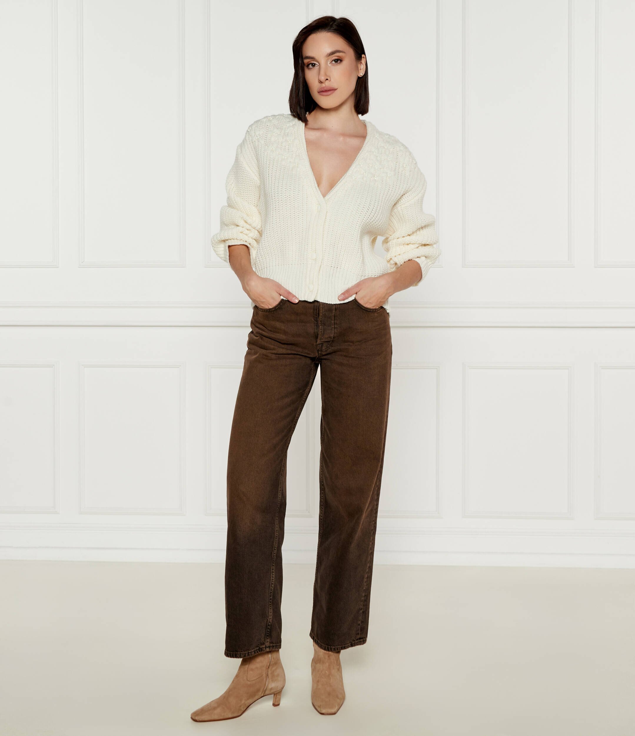 Liu Jo Cardigan | Relaxed fit cu adaos de lână