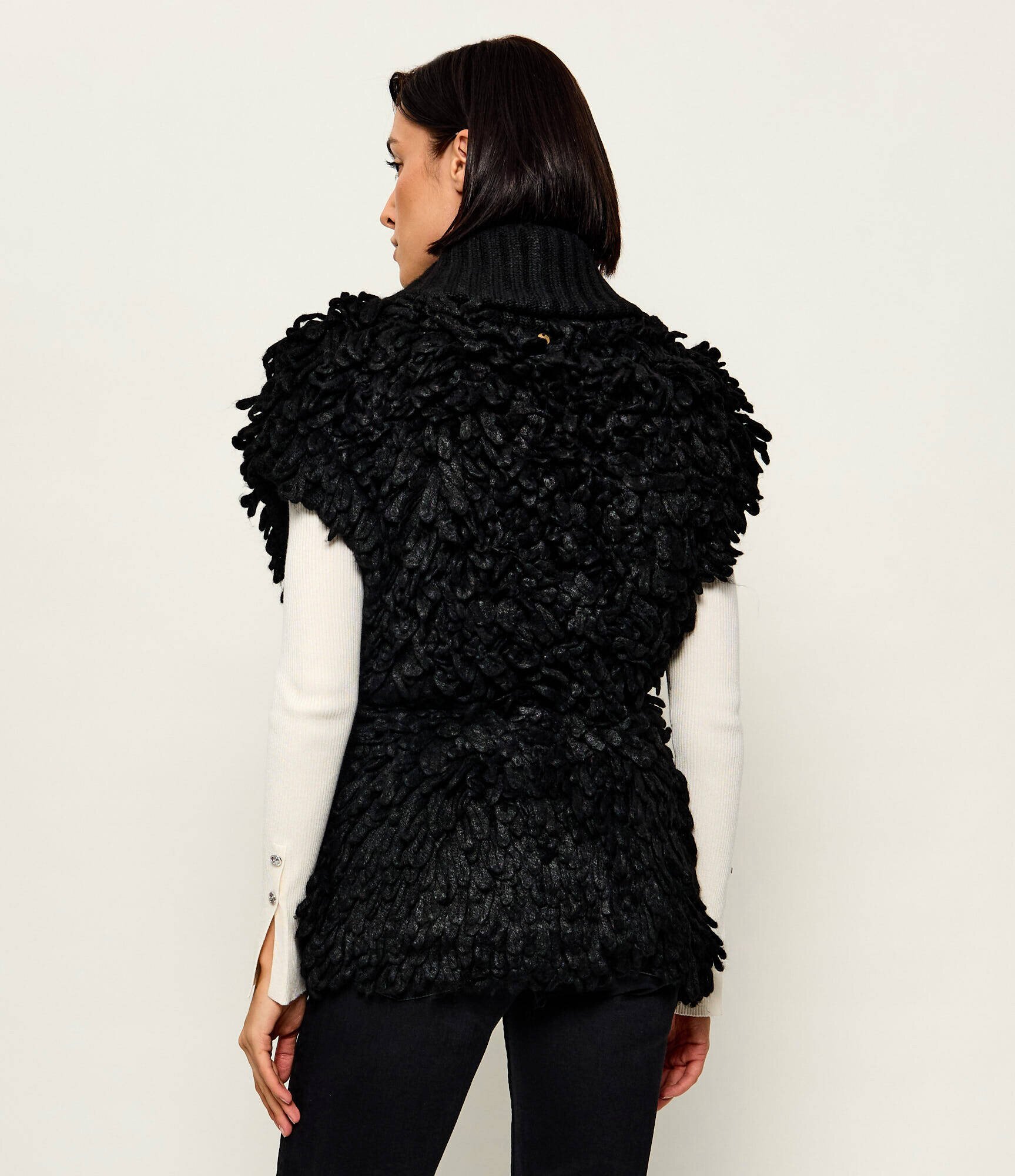 Liu Jo Cardigan | shearling | Relaxed fit cu adaos de lână