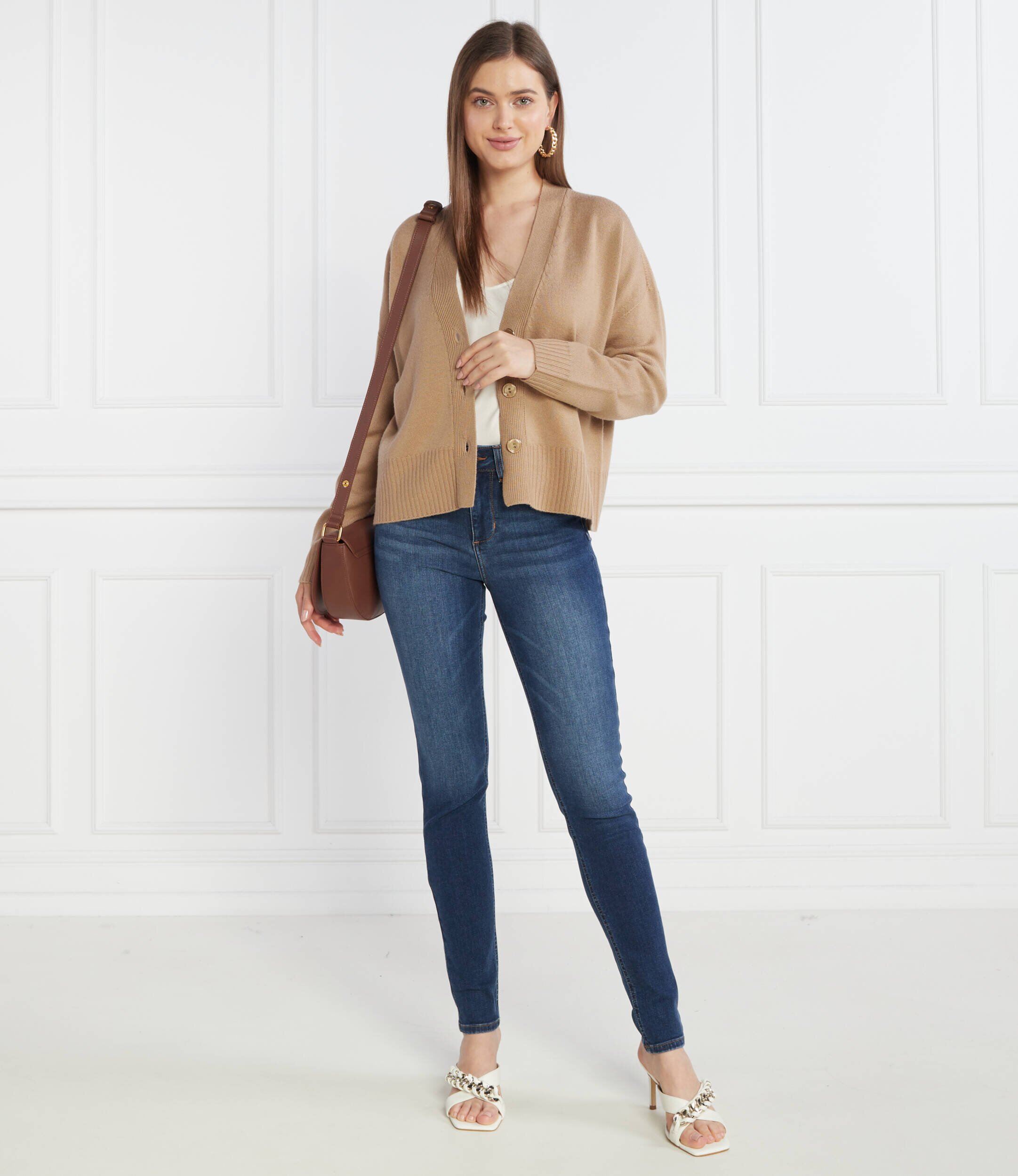 Liu Jo De lână cardigan | Cropped Fit