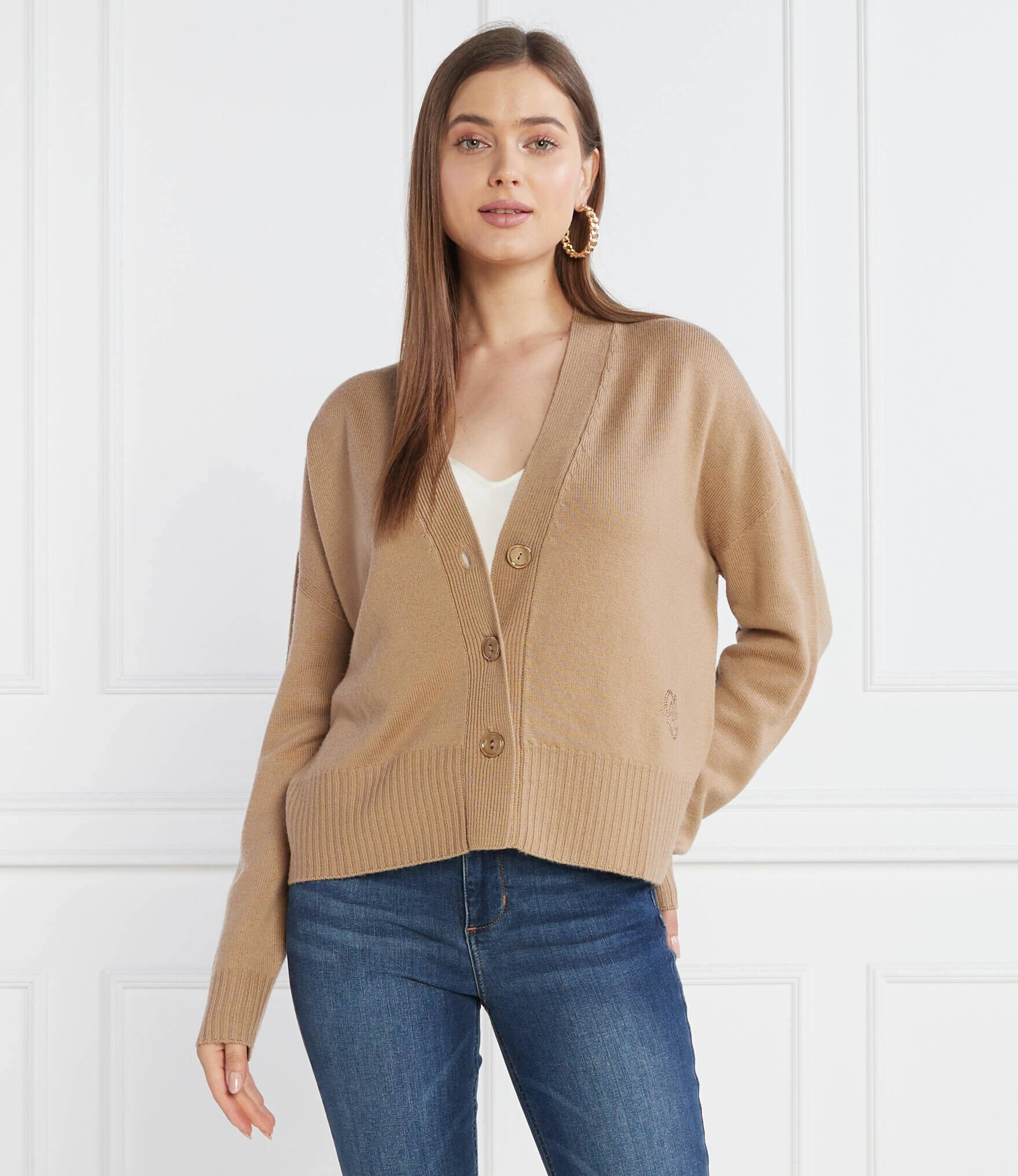Liu Jo De lână cardigan | Cropped Fit