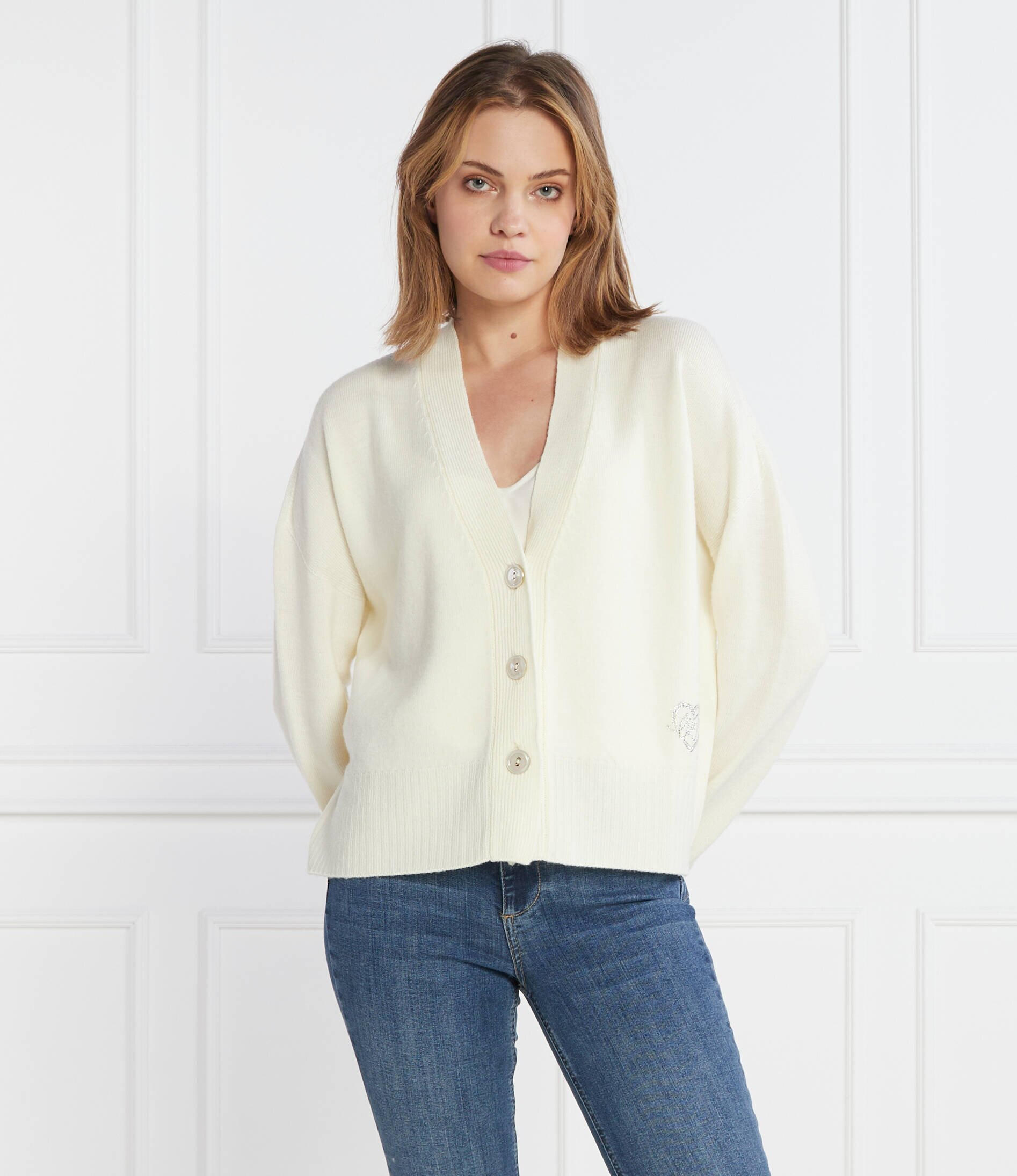 Liu Jo De lână cardigan | Cropped Fit